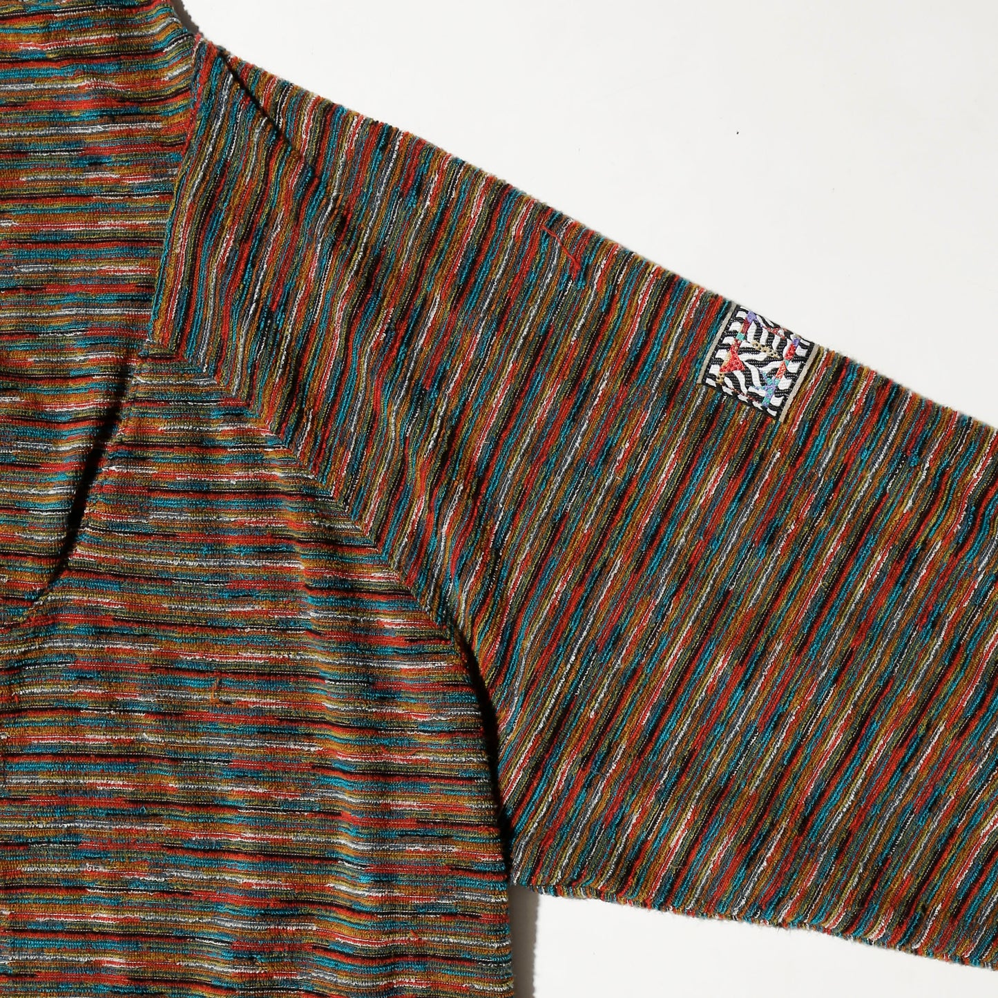 vintage missoni melange border hoodie