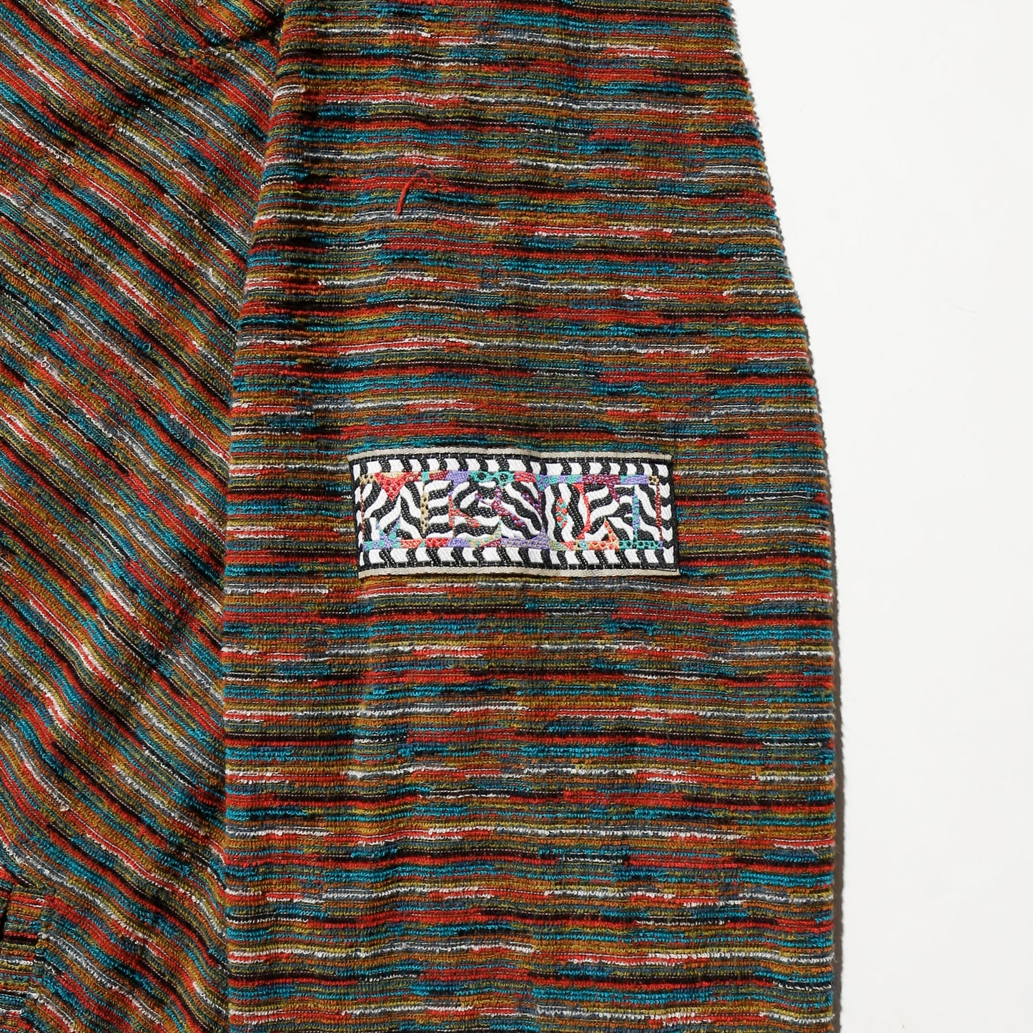 vintage missoni melange border hoodie