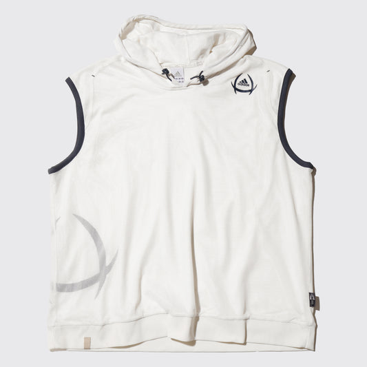 vintage 00's adidas mesh hooded vest
