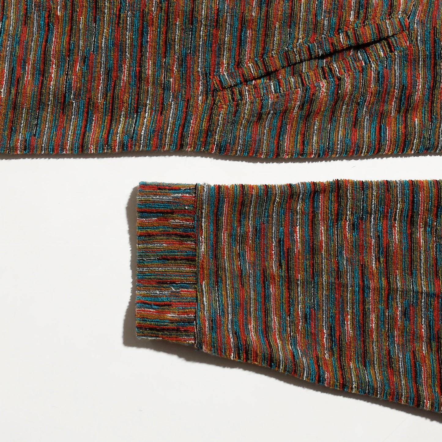 vintage missoni melange border hoodie