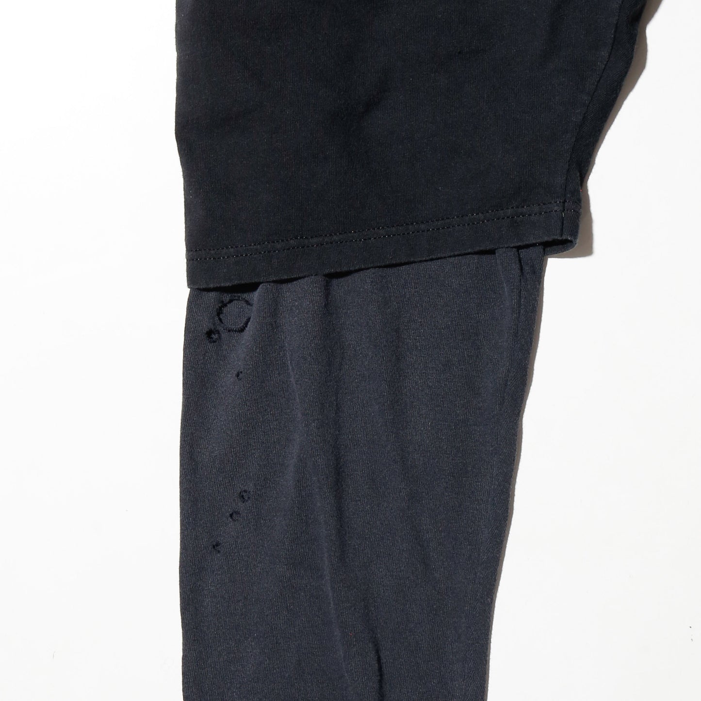 *one-off hybrid hooded cut sew