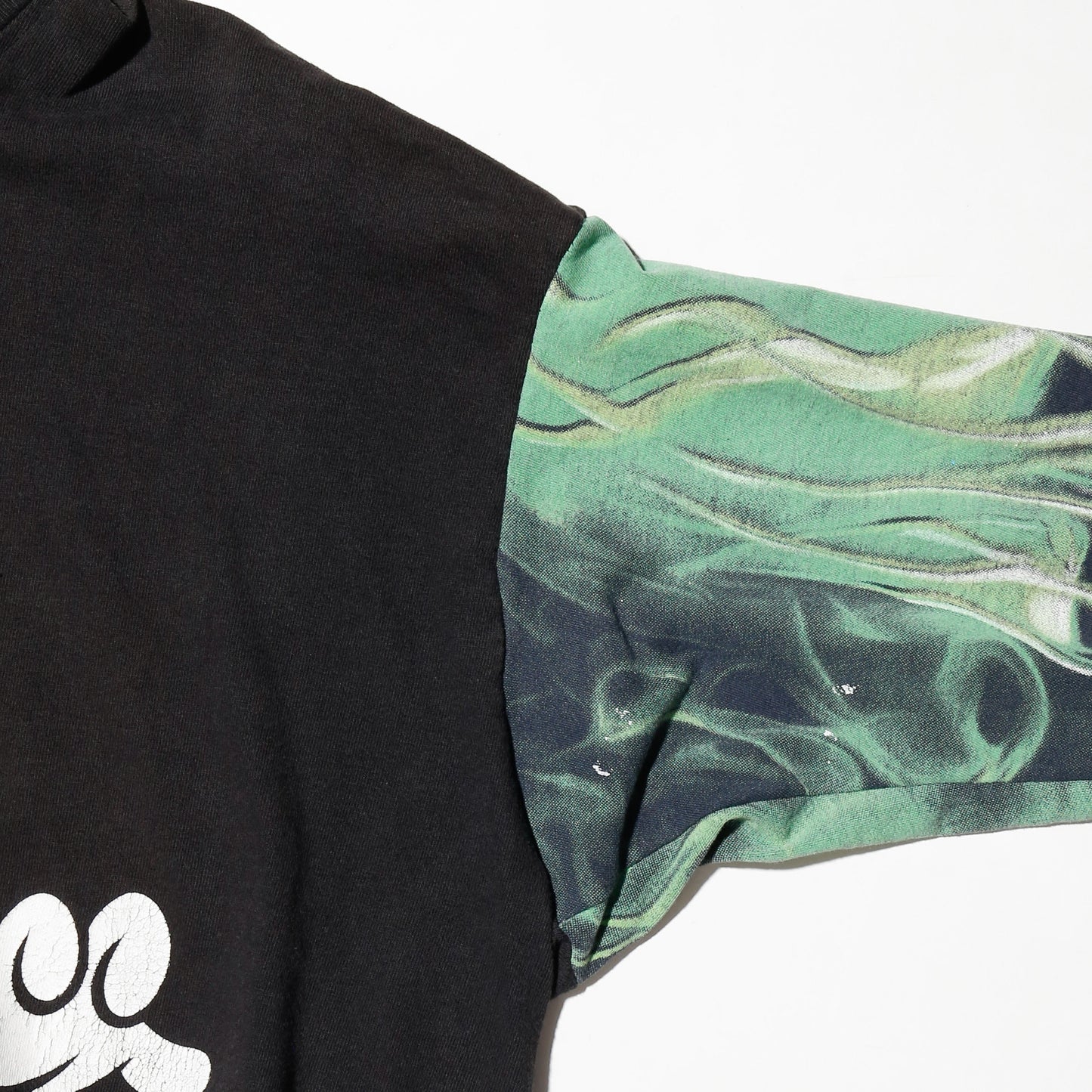 *one-off hybrid hooded cut sew