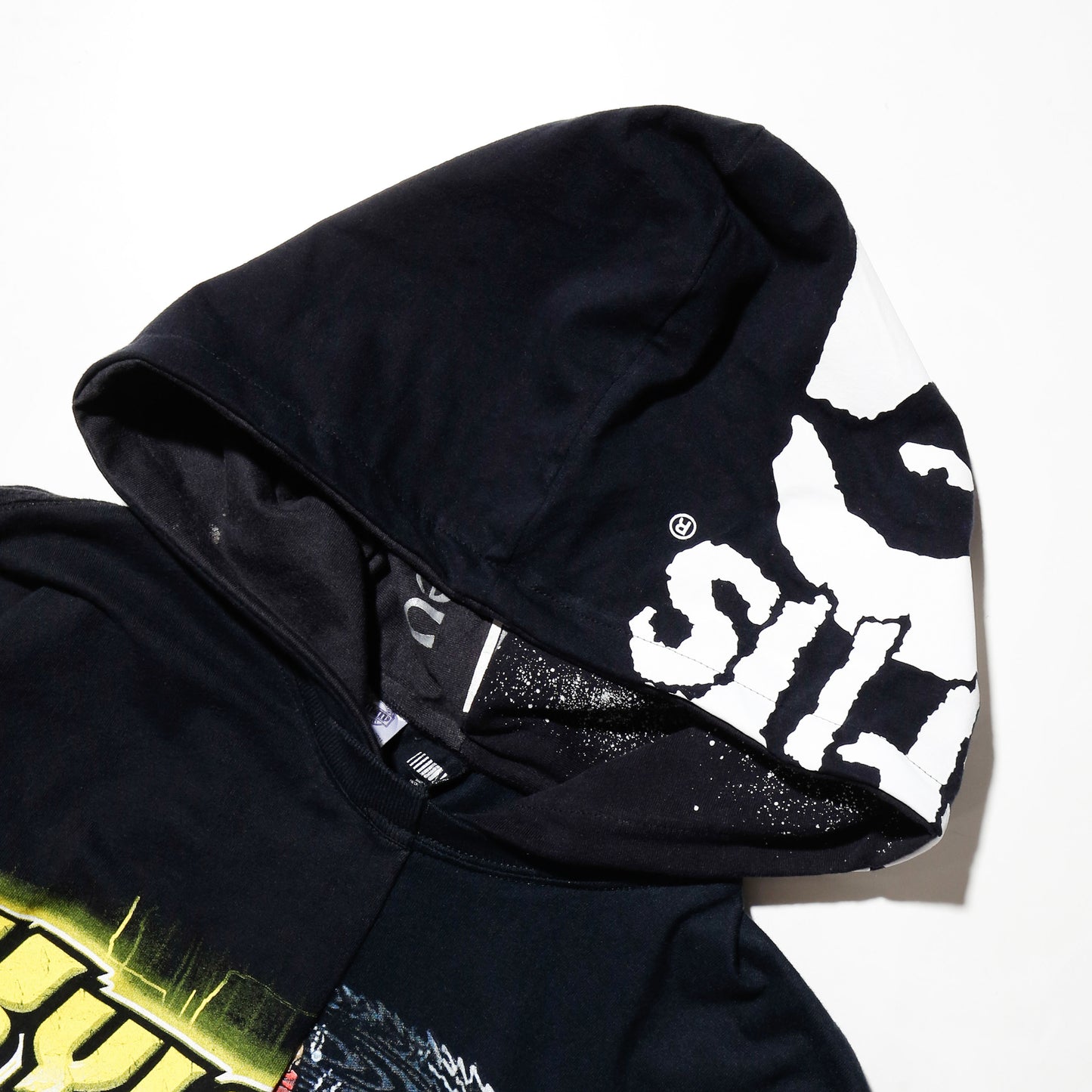 *one-off hybrid hooded cut sew