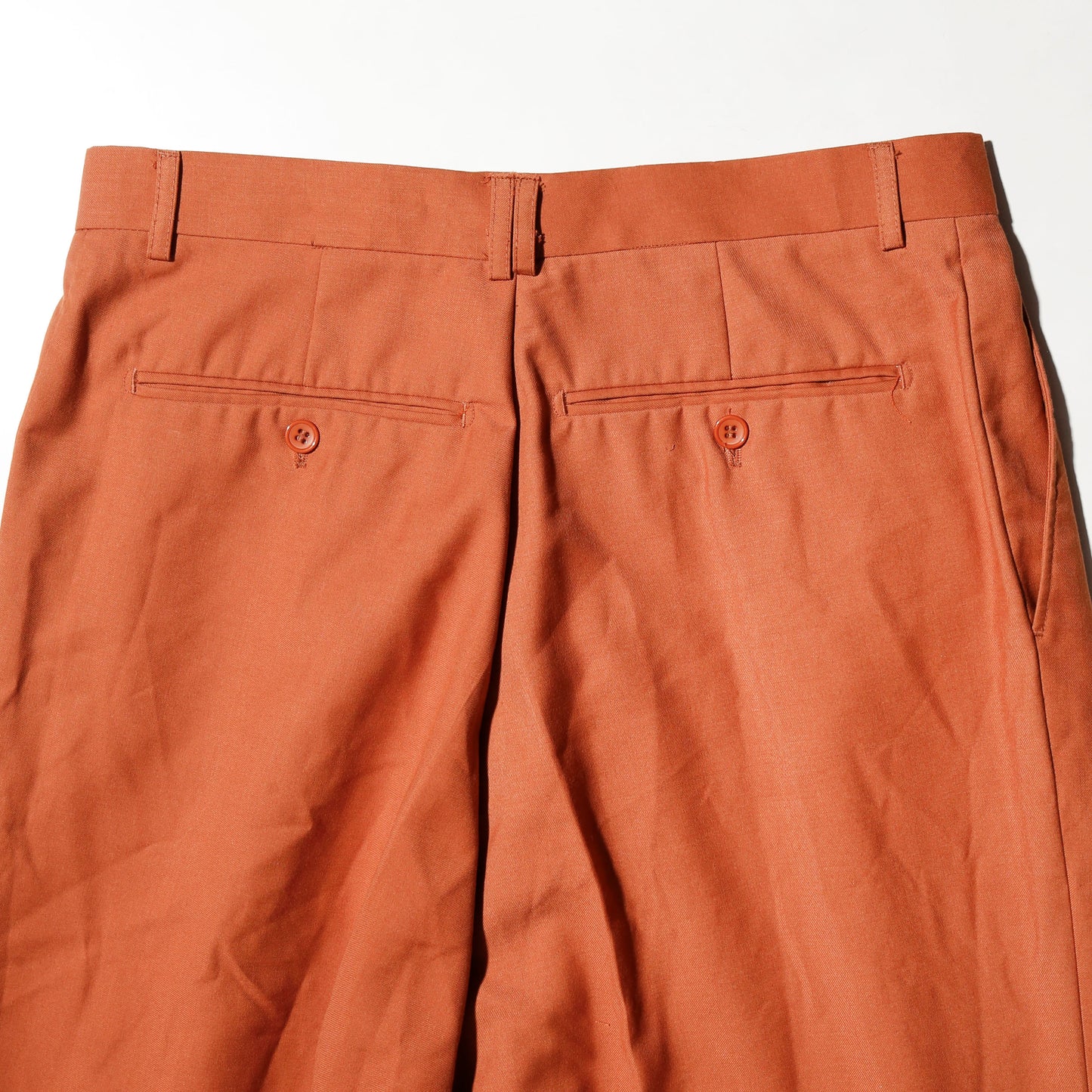 vintage teracctta tucked wide slacks
