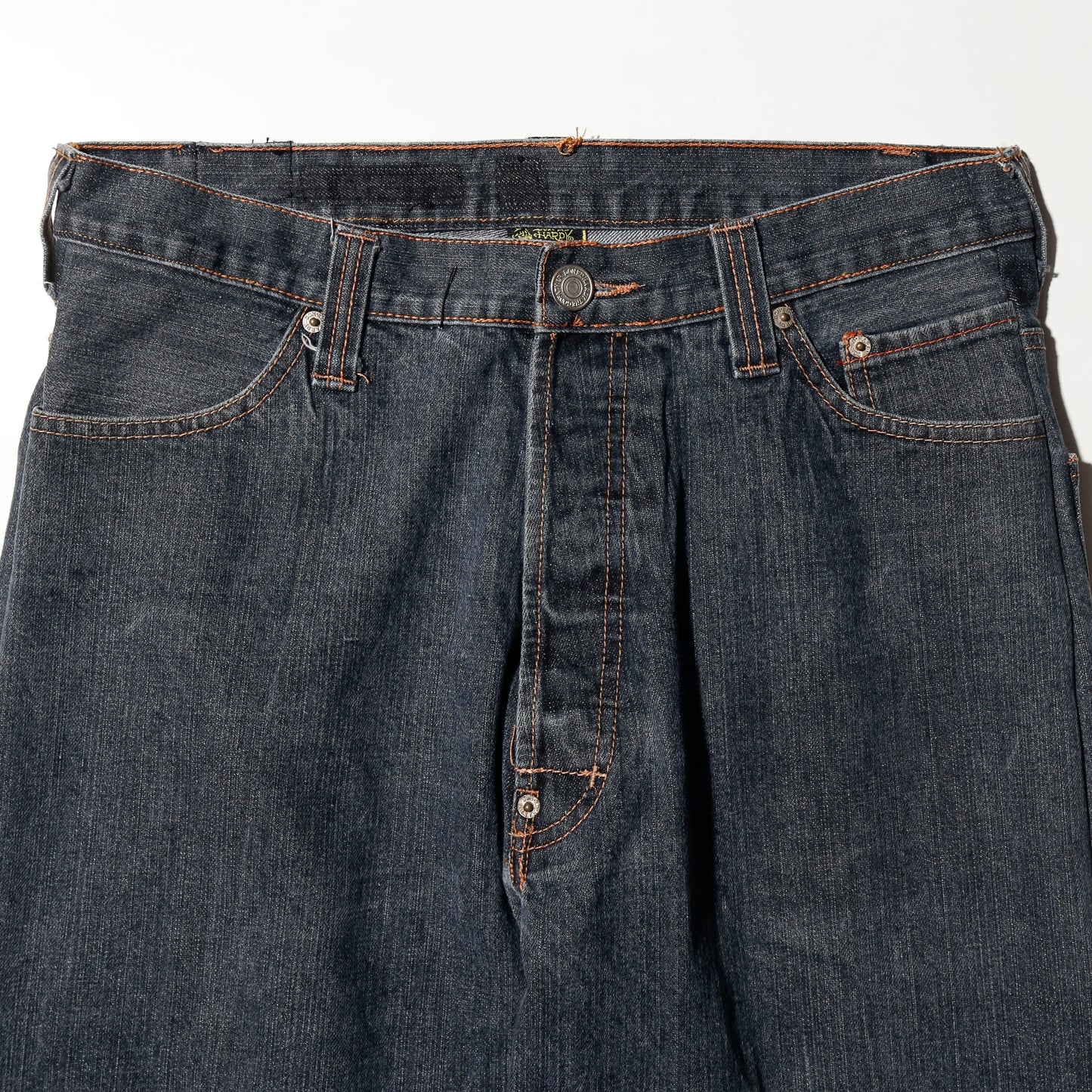 vintage 00's ed hardy broderied wide jeans