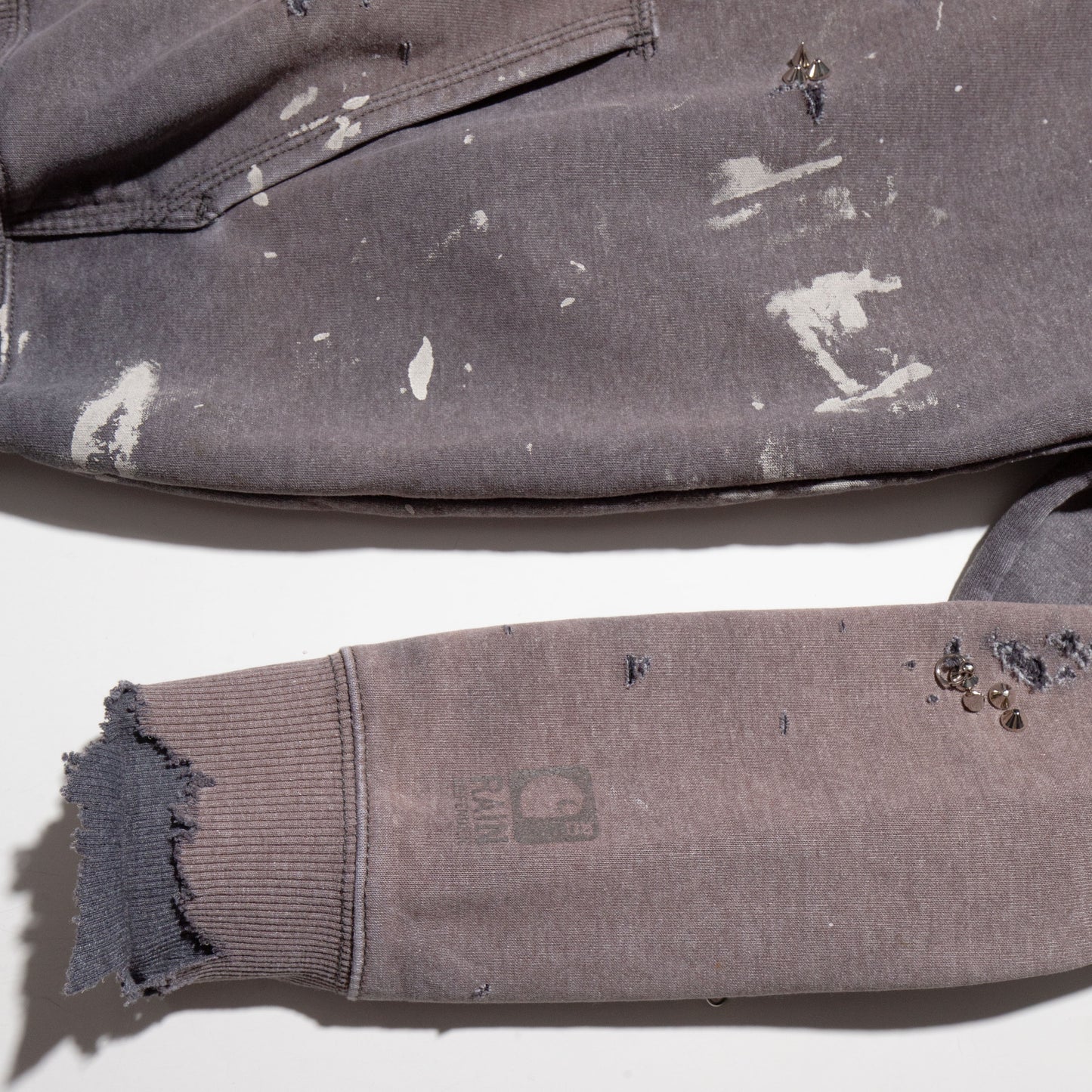 vintage carhatt studs broken hoodie