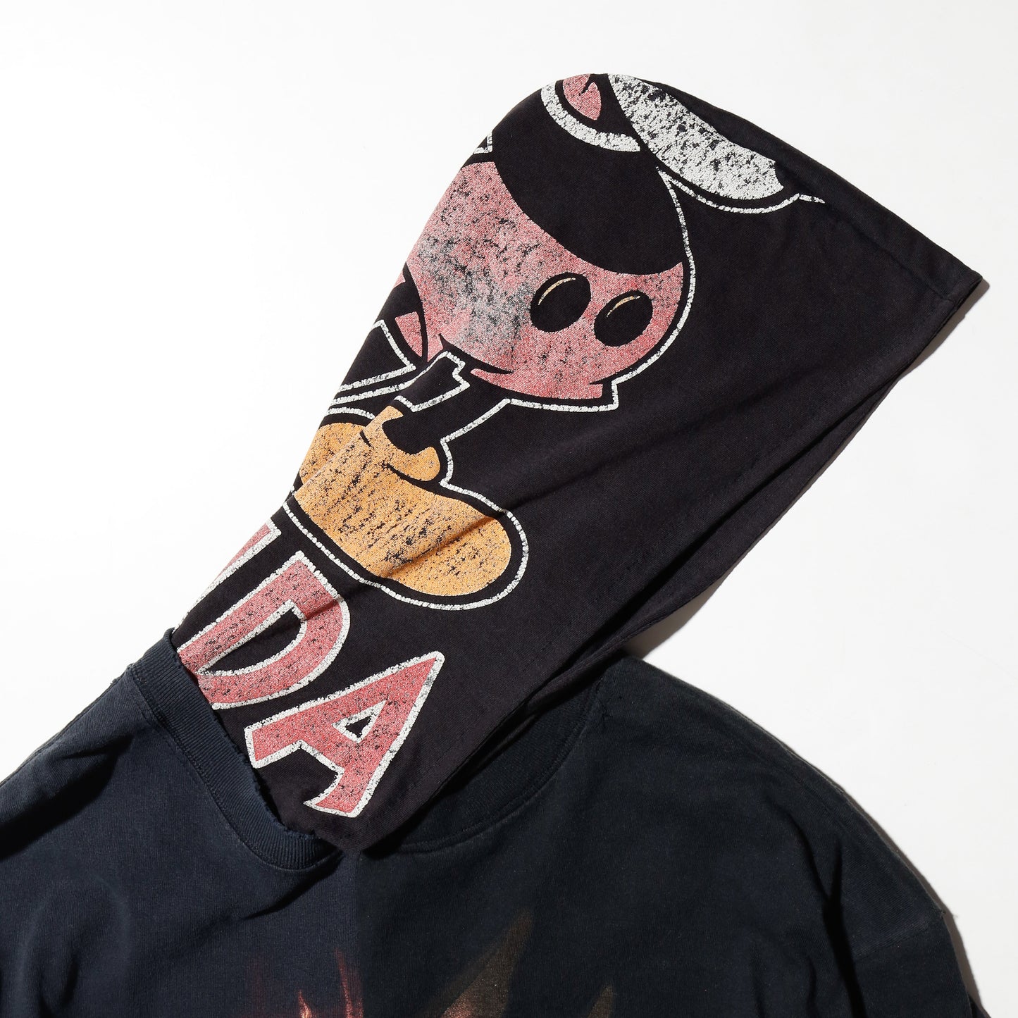 *one-off hybrid hooded cut sew