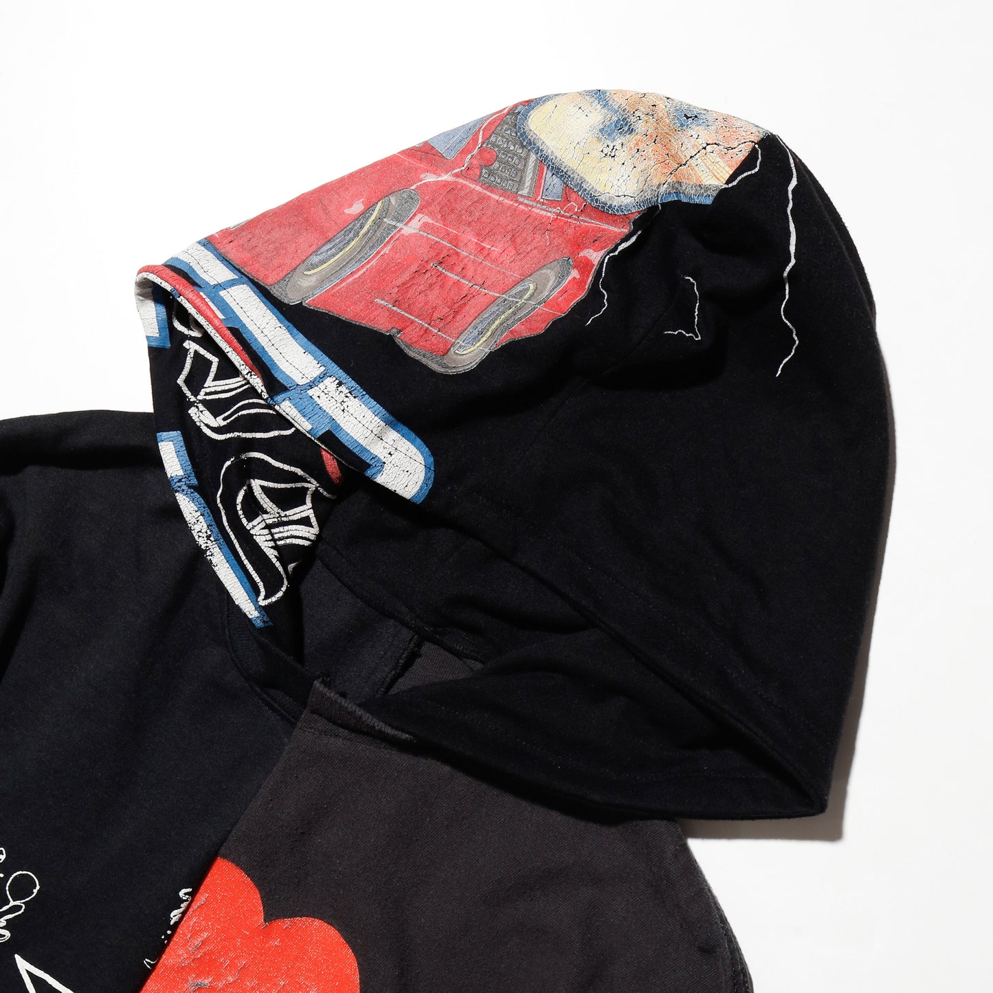 *one-off hooded hybrid cut sew