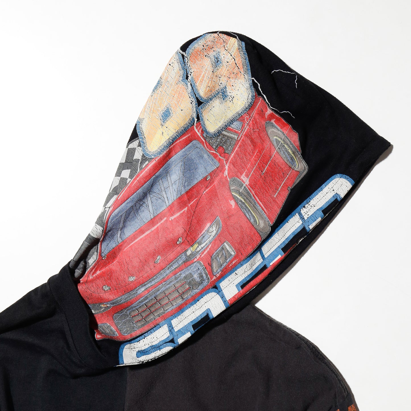 *one-off hooded hybrid cut sew