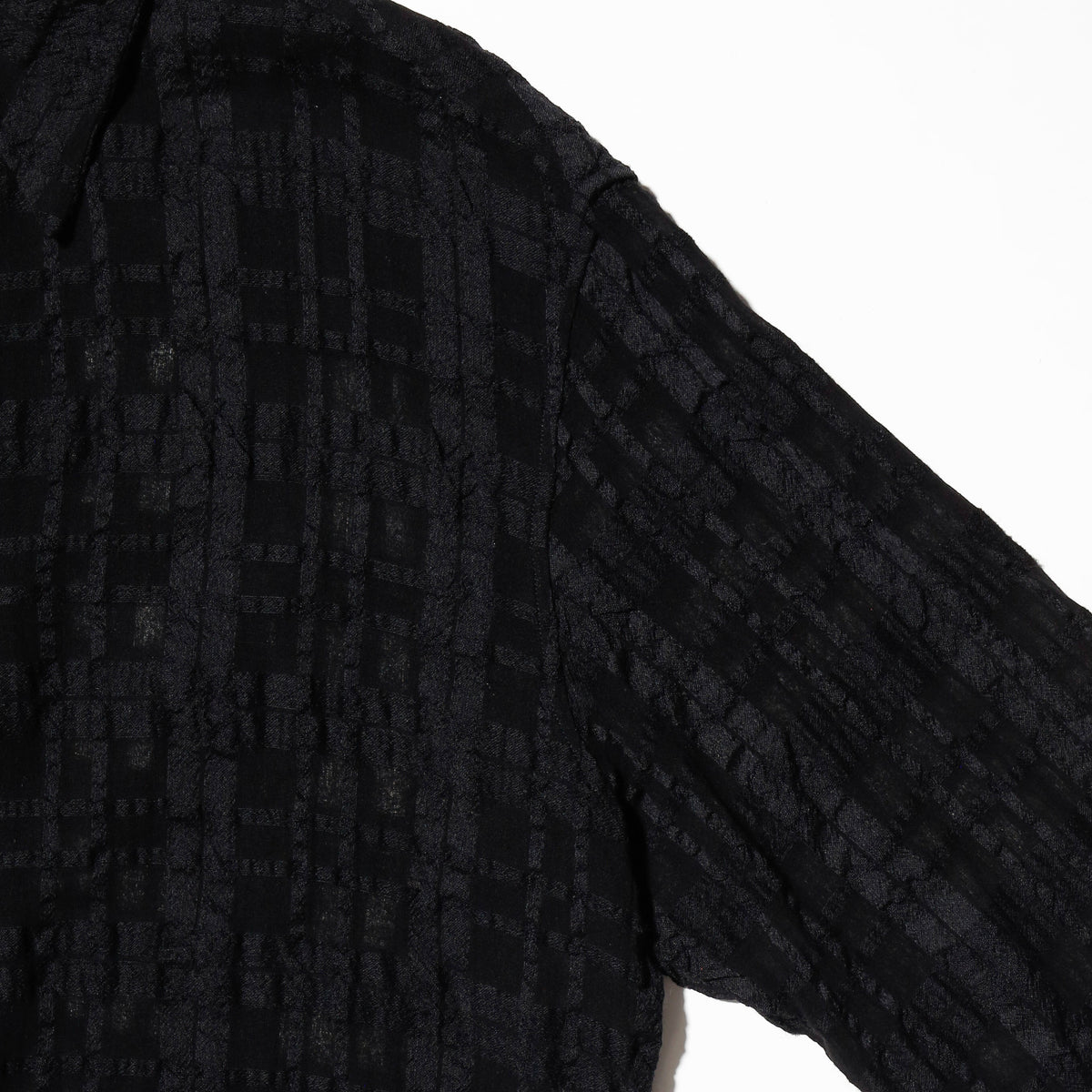 vintage lattice sheer check shirt