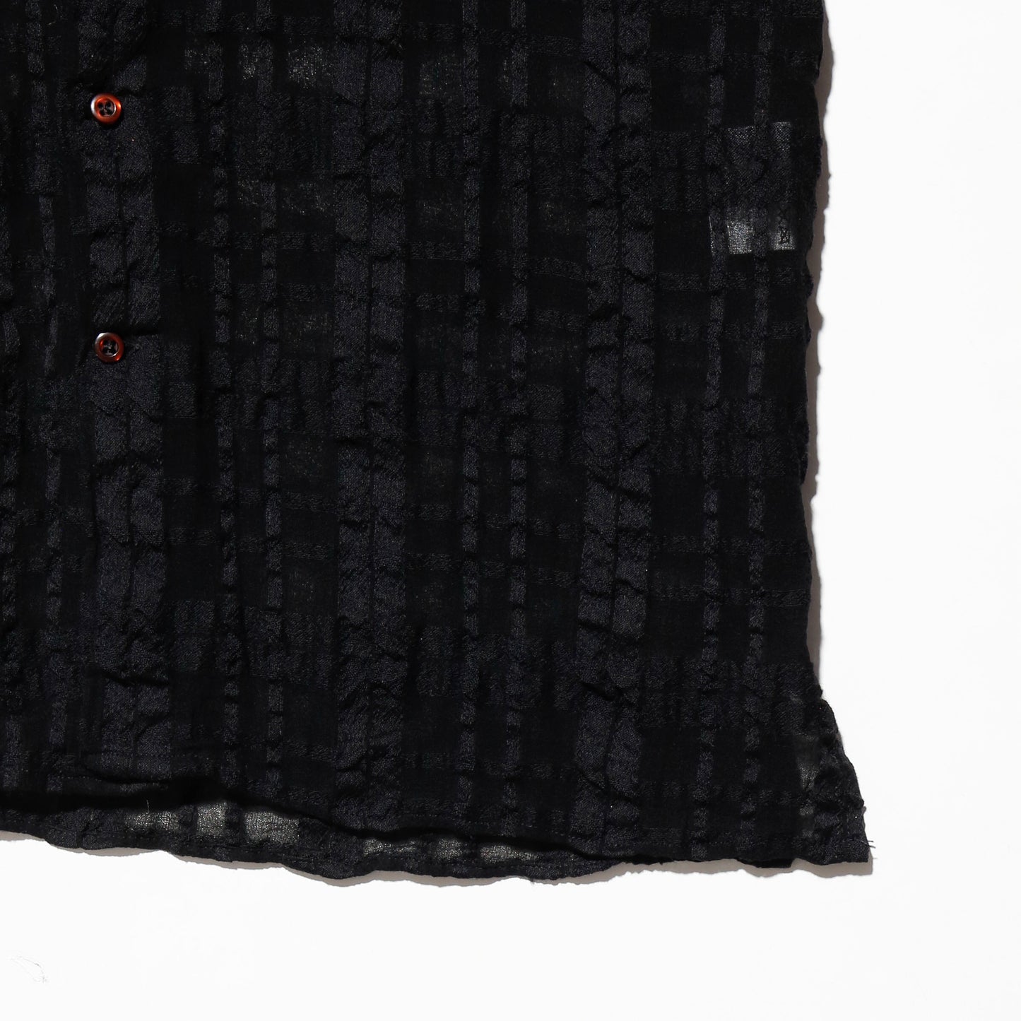 vintage lattice sheer check shirt