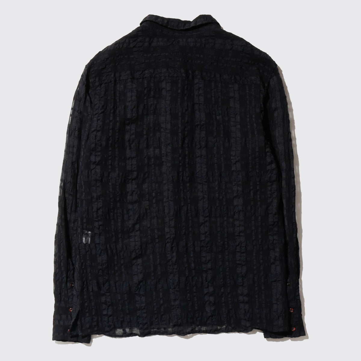 vintage lattice sheer check shirt