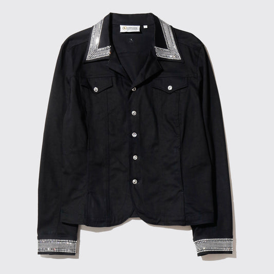 vintage shinny trucker jacket