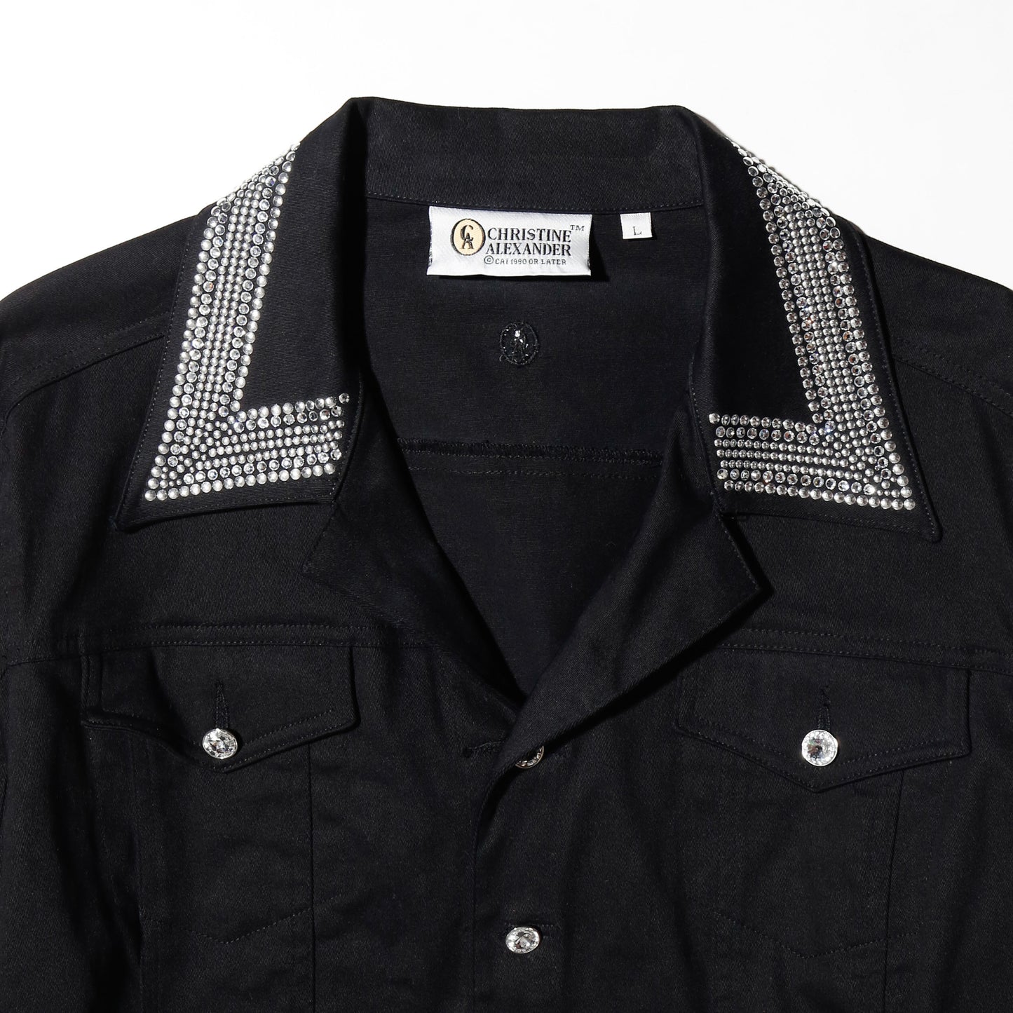 vintage shinny trucker jacket