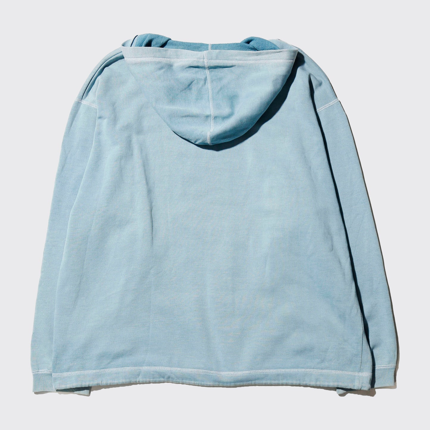 vintage distressed lace up hoodie