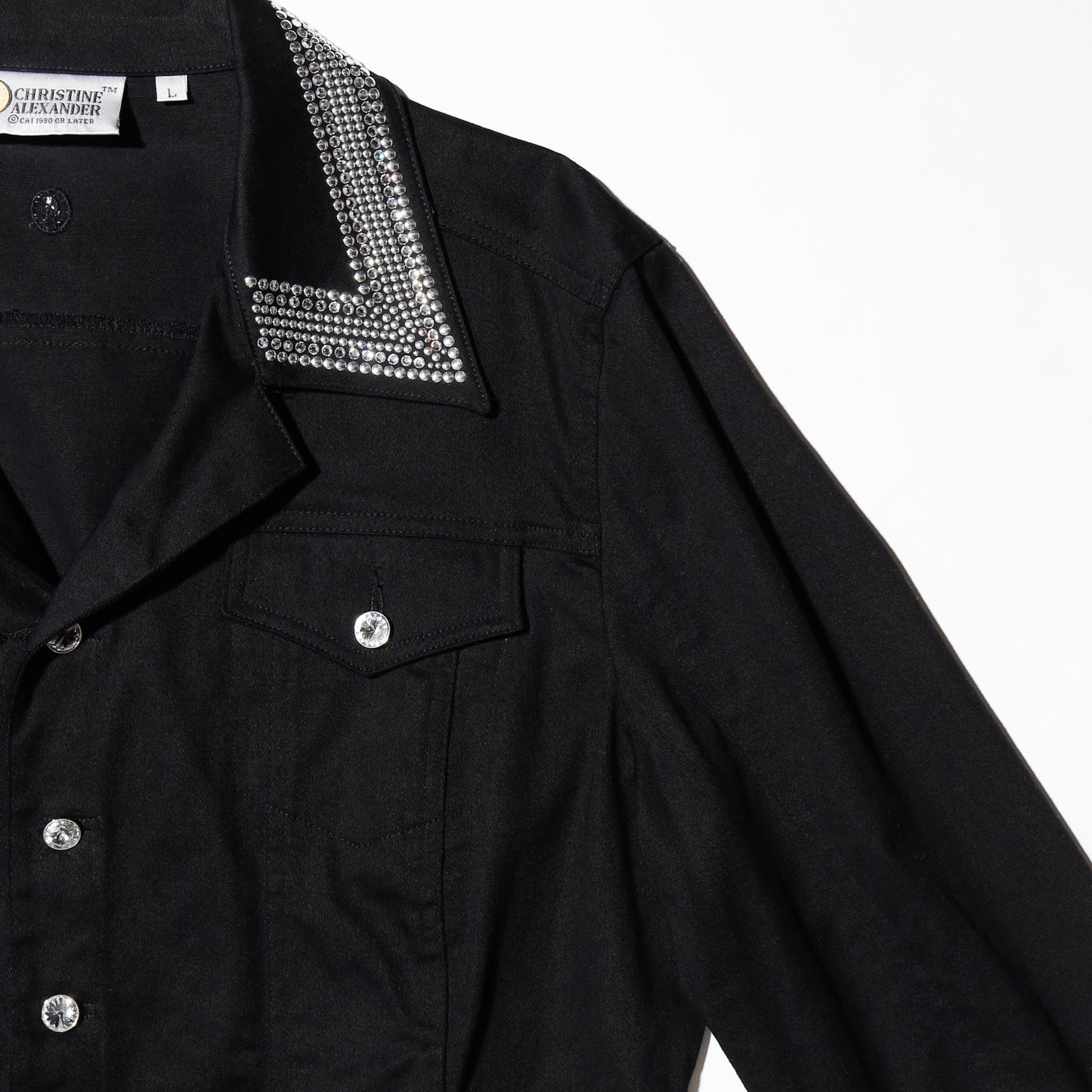 vintage shinny trucker jacket