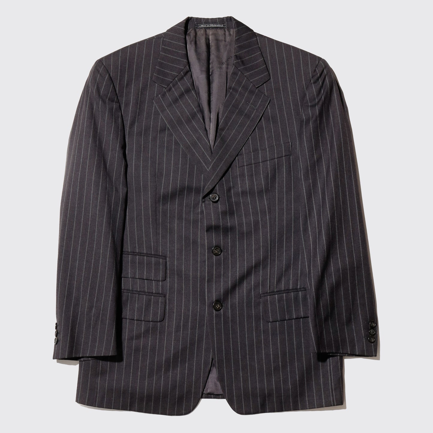 vintage GUCCI by Tom Ford stripe 3b single tailored jacket
