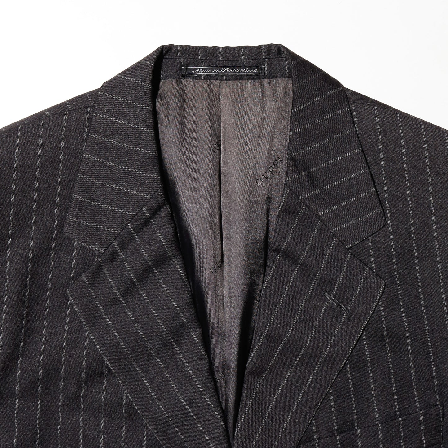 vintage GUCCI by Tom Ford stripe 3b single tailored jacket