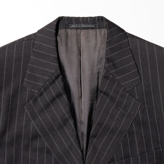 vintage GUCCI by Tom Ford stripe 3b single tailored jacket