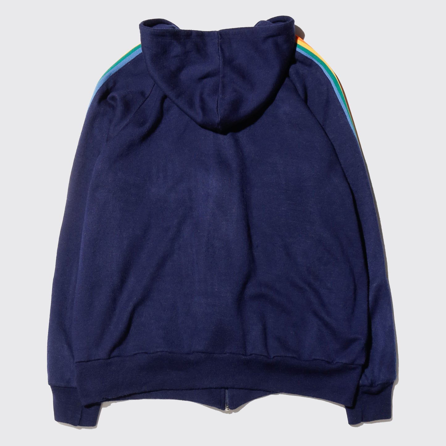 vintage patched rainbow track hoodie