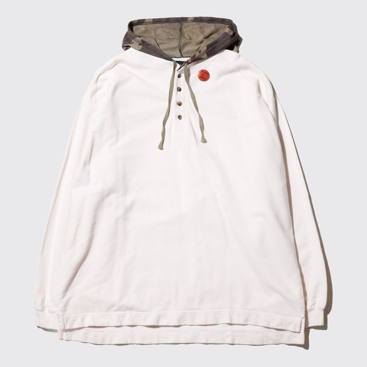 *one-off hybrid henry neck hoodie