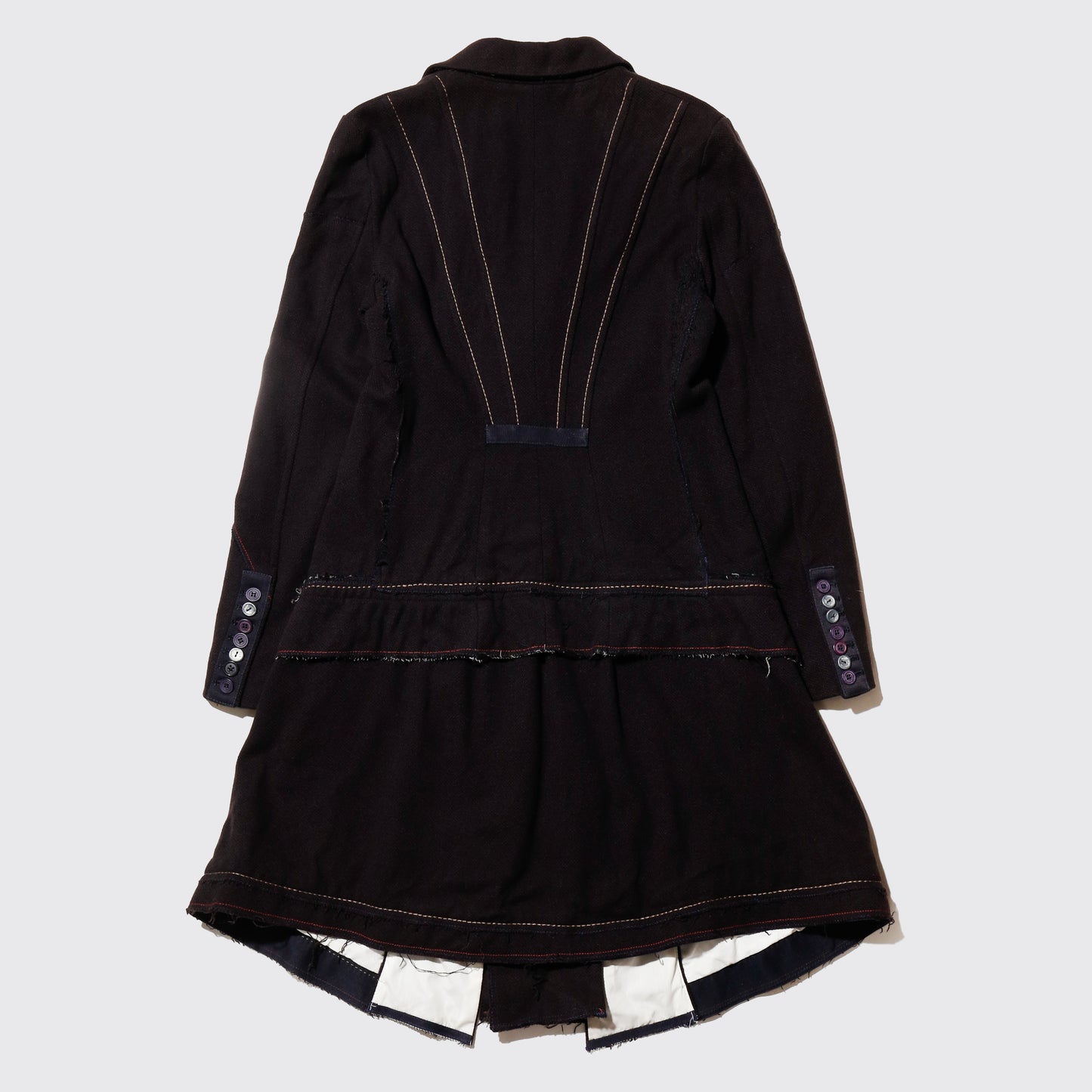 vintage Marithe + Francois Girbaud double breasted wool frock coat