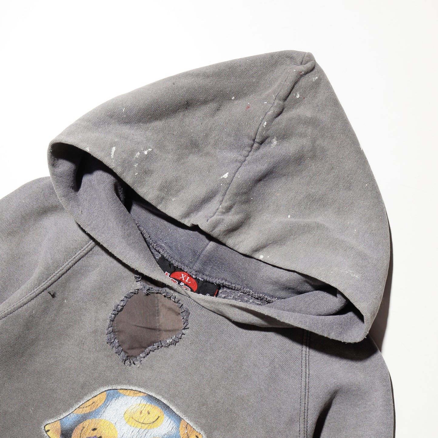 *one-off 90's Mushrooms alien broken hoodie