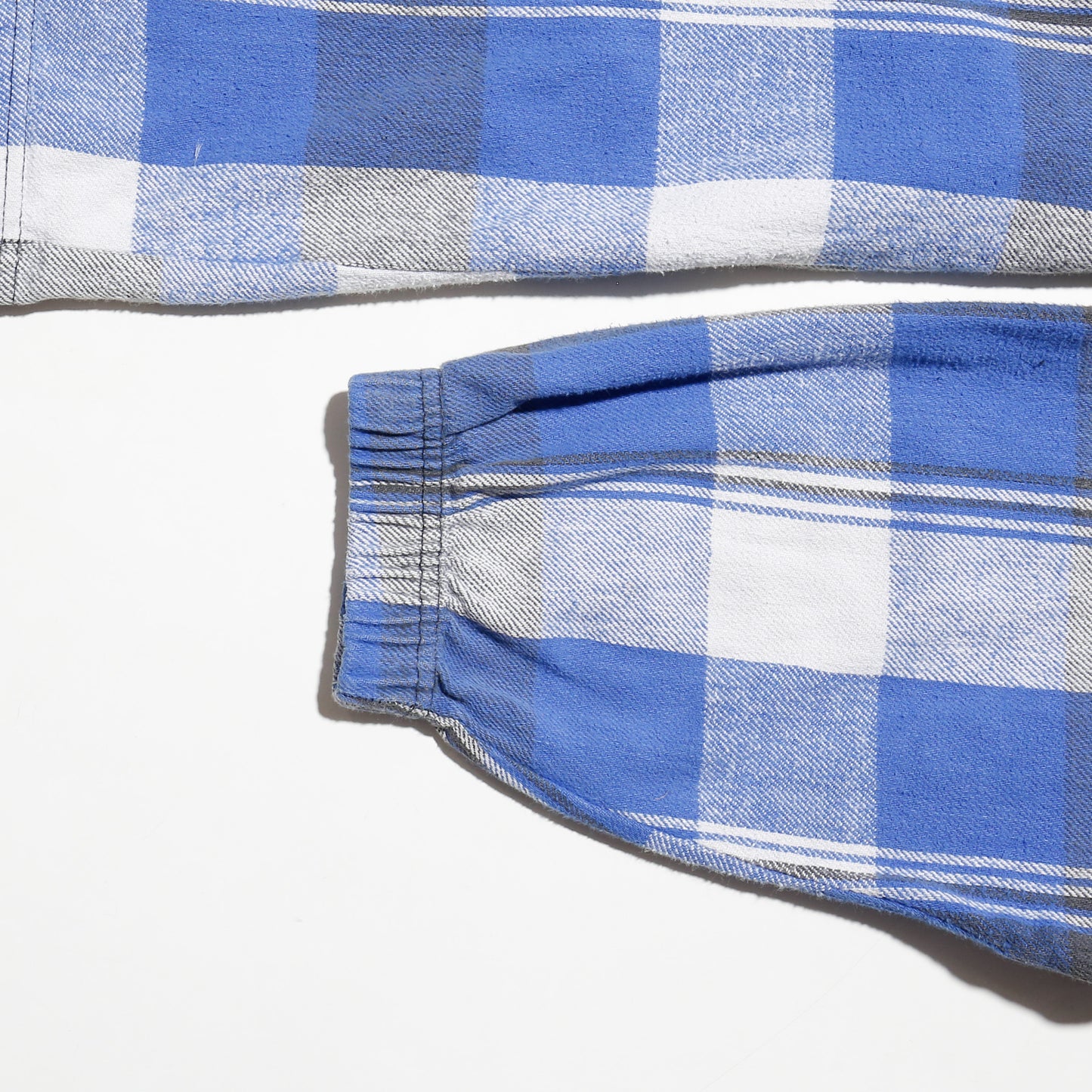 *one-off hybrid check hoodie, with copper badge