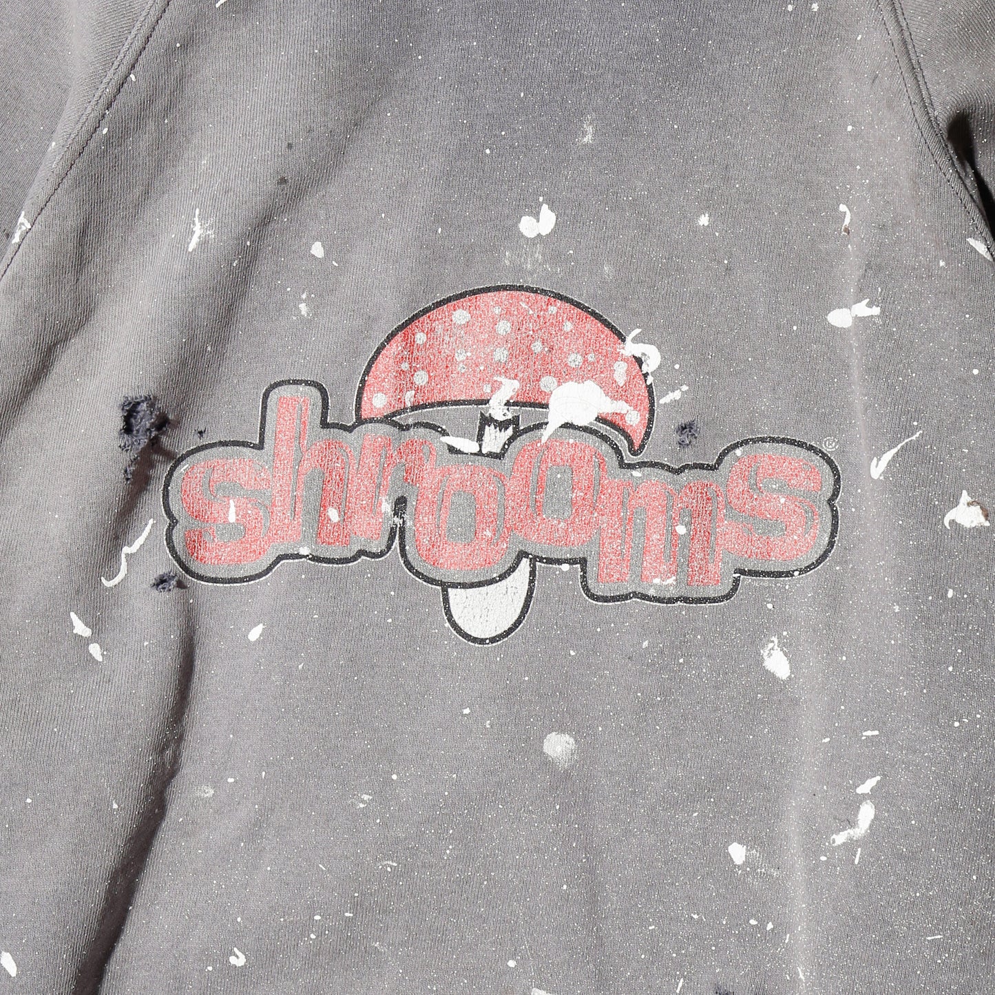 *one-off 90's Mushrooms alien broken hoodie