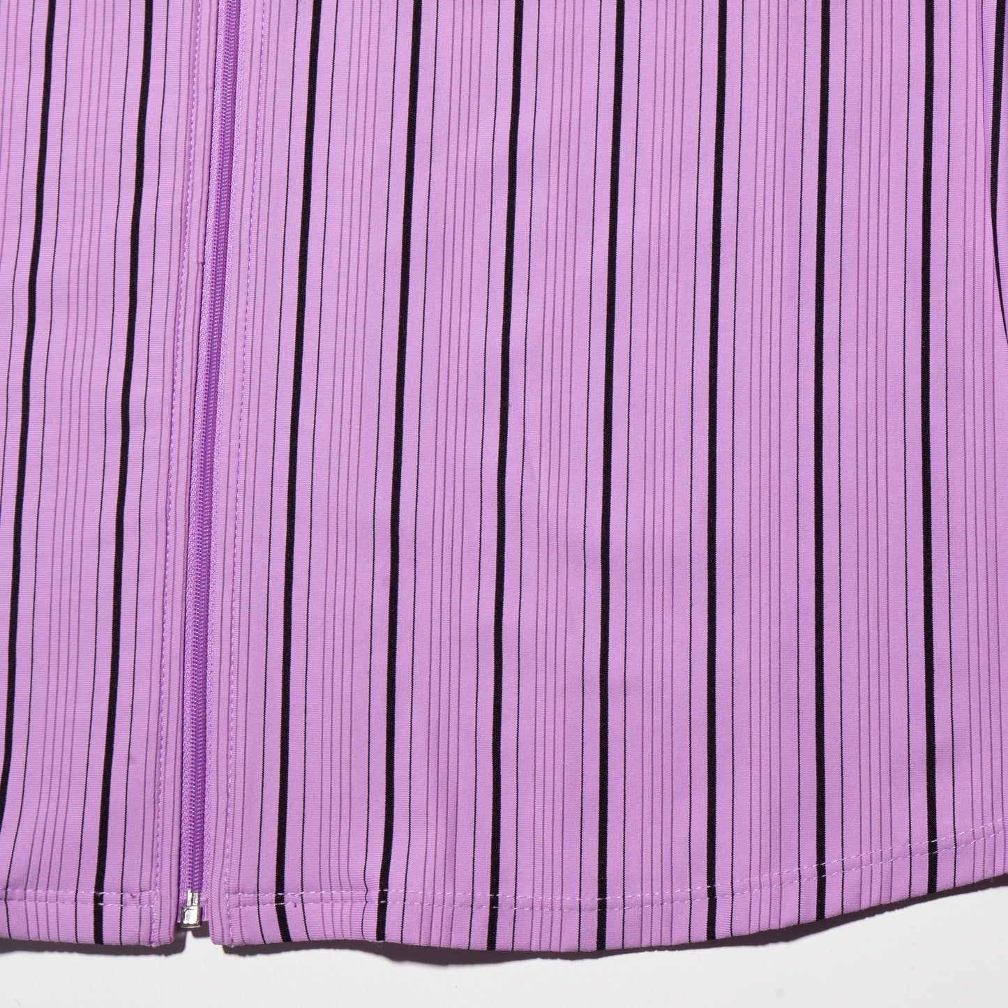 vintage stripe zipped shirt
