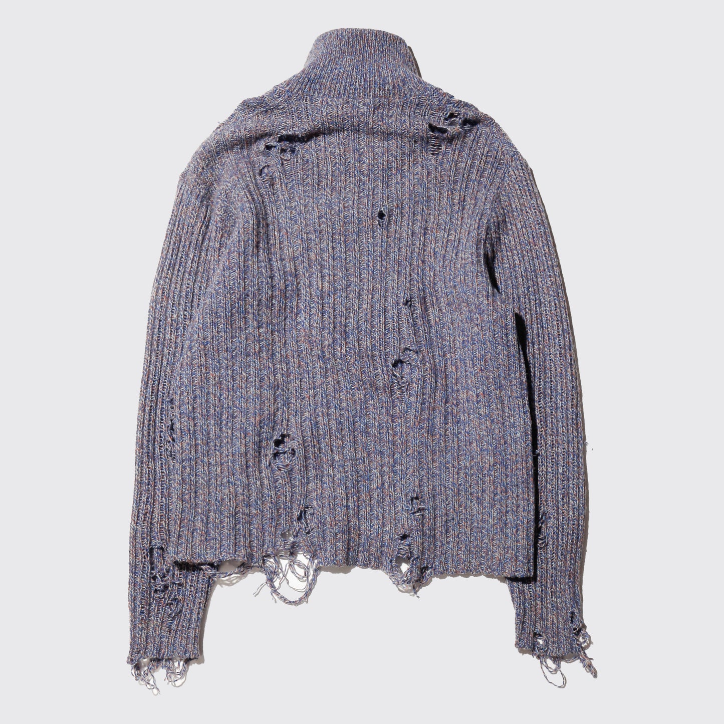 *one-off melange broken drivers sweater with kapper badge