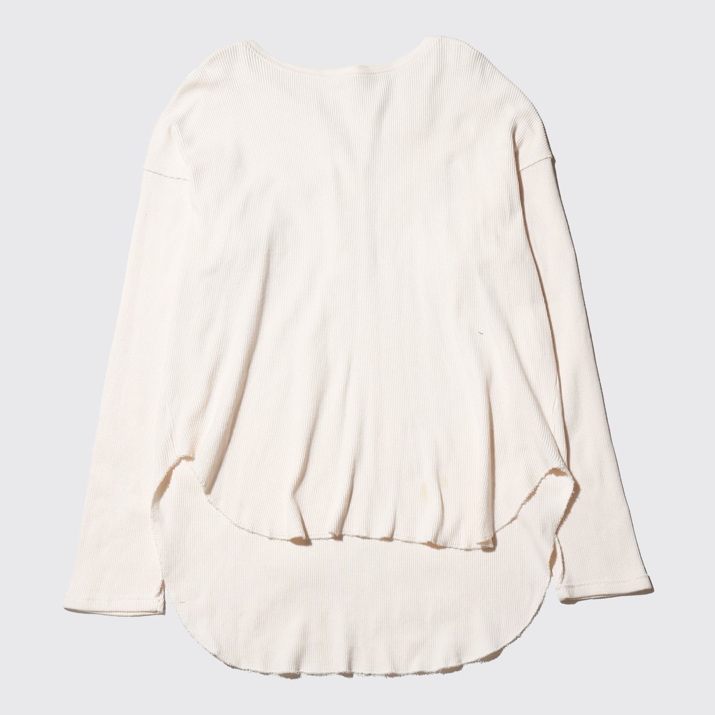 vintage rounded henry neck cut sew