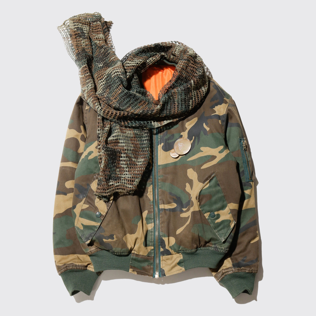 *one-off with muffler bomber jacket with kapper badge