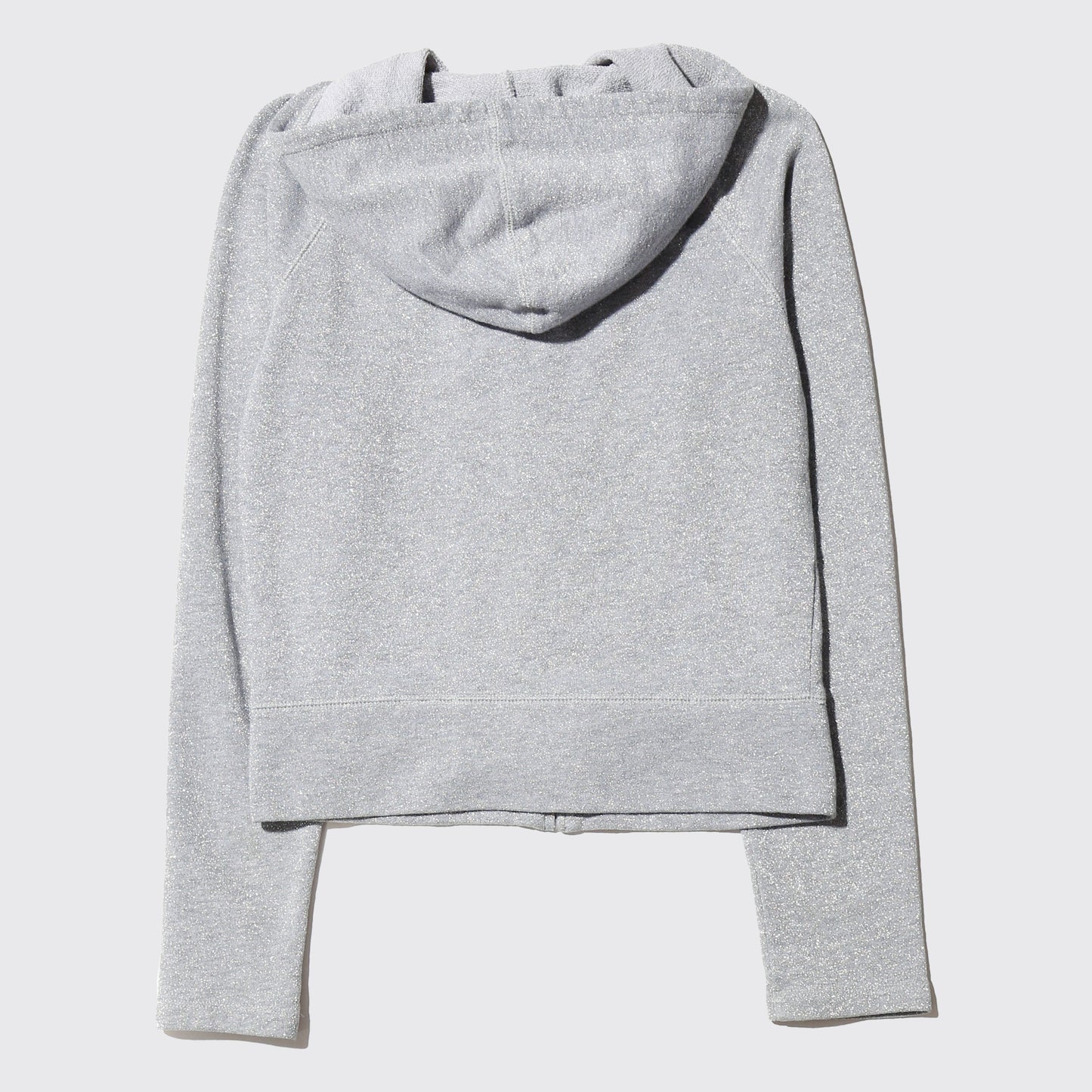 vintage shinny cropped hoodie