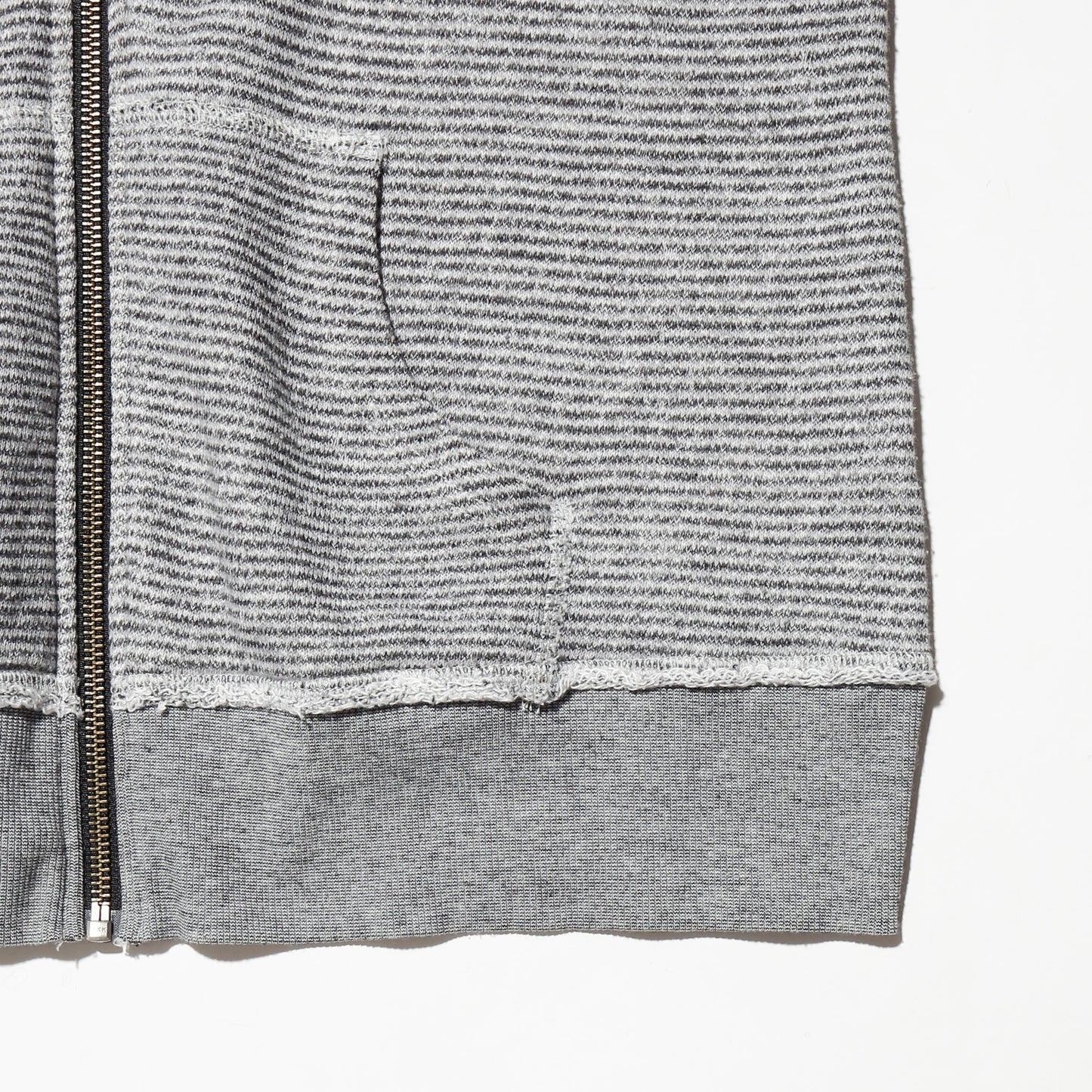 vintage uk charm border knit hoodie
