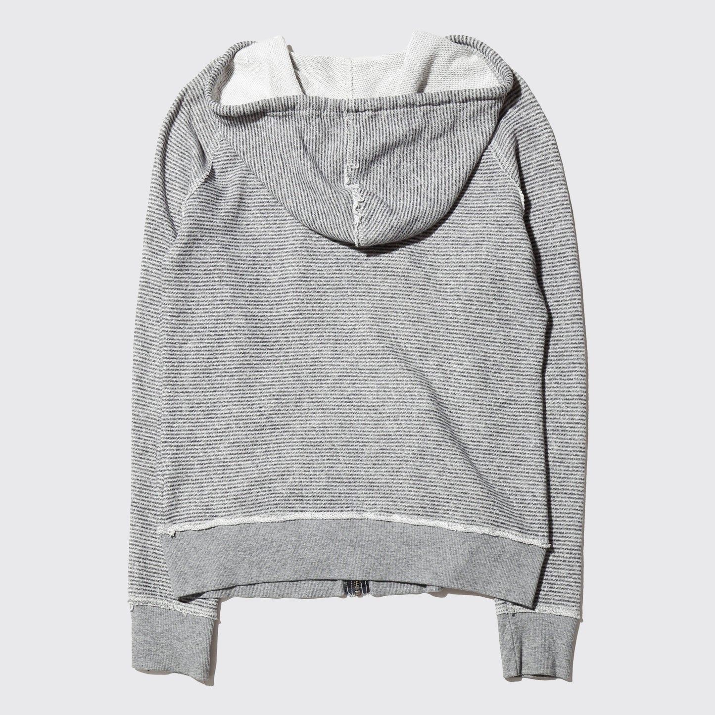 vintage uk charm border knit hoodie