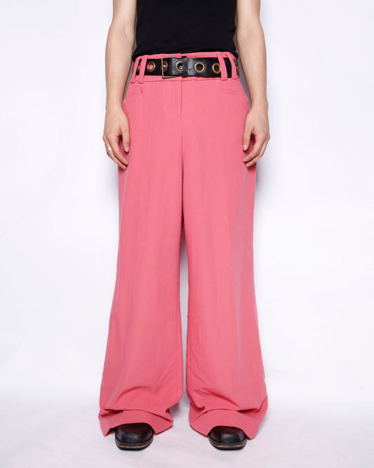 vintage barbie wide leg pique trousers
