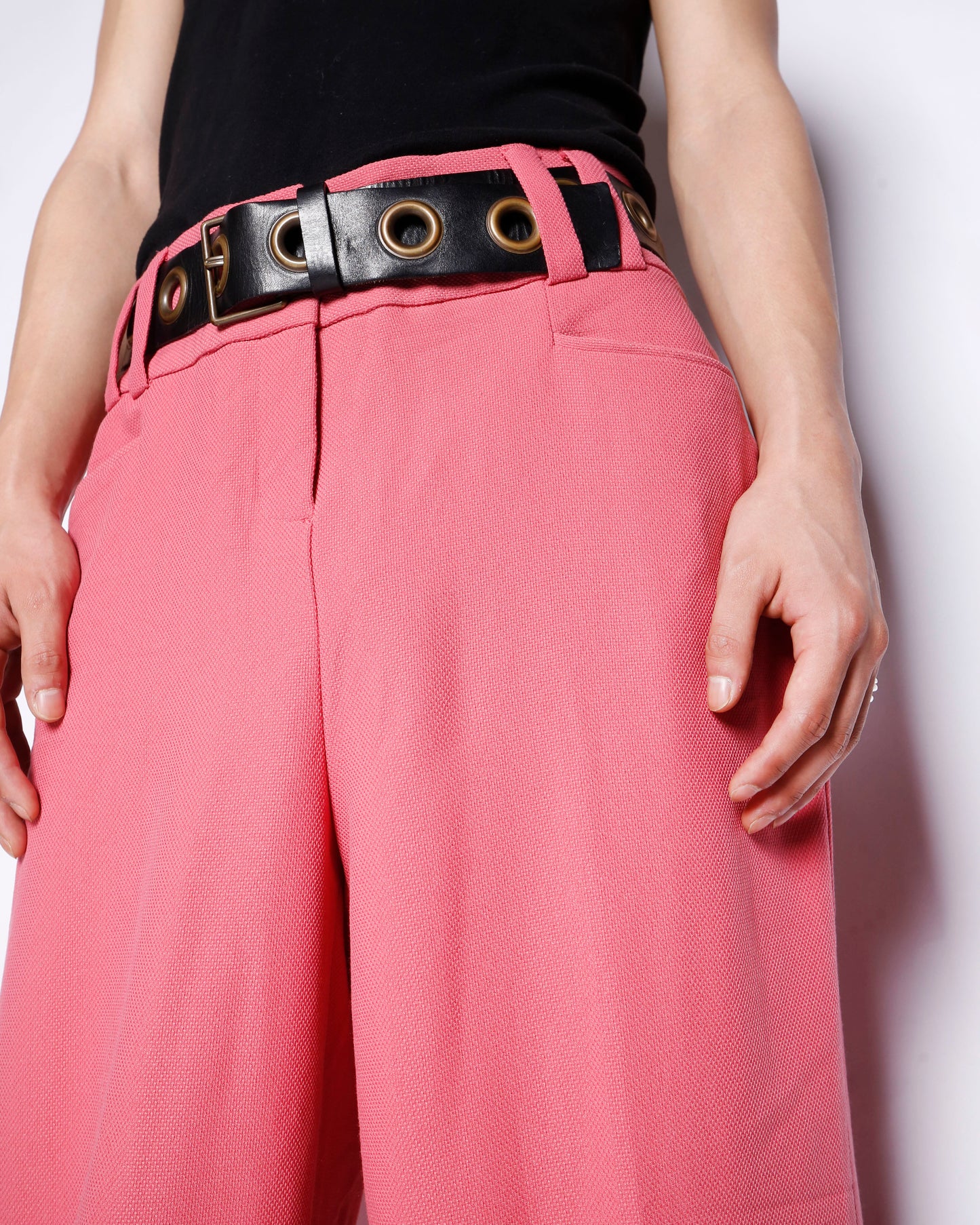 vintage barbie wide leg pique trousers
