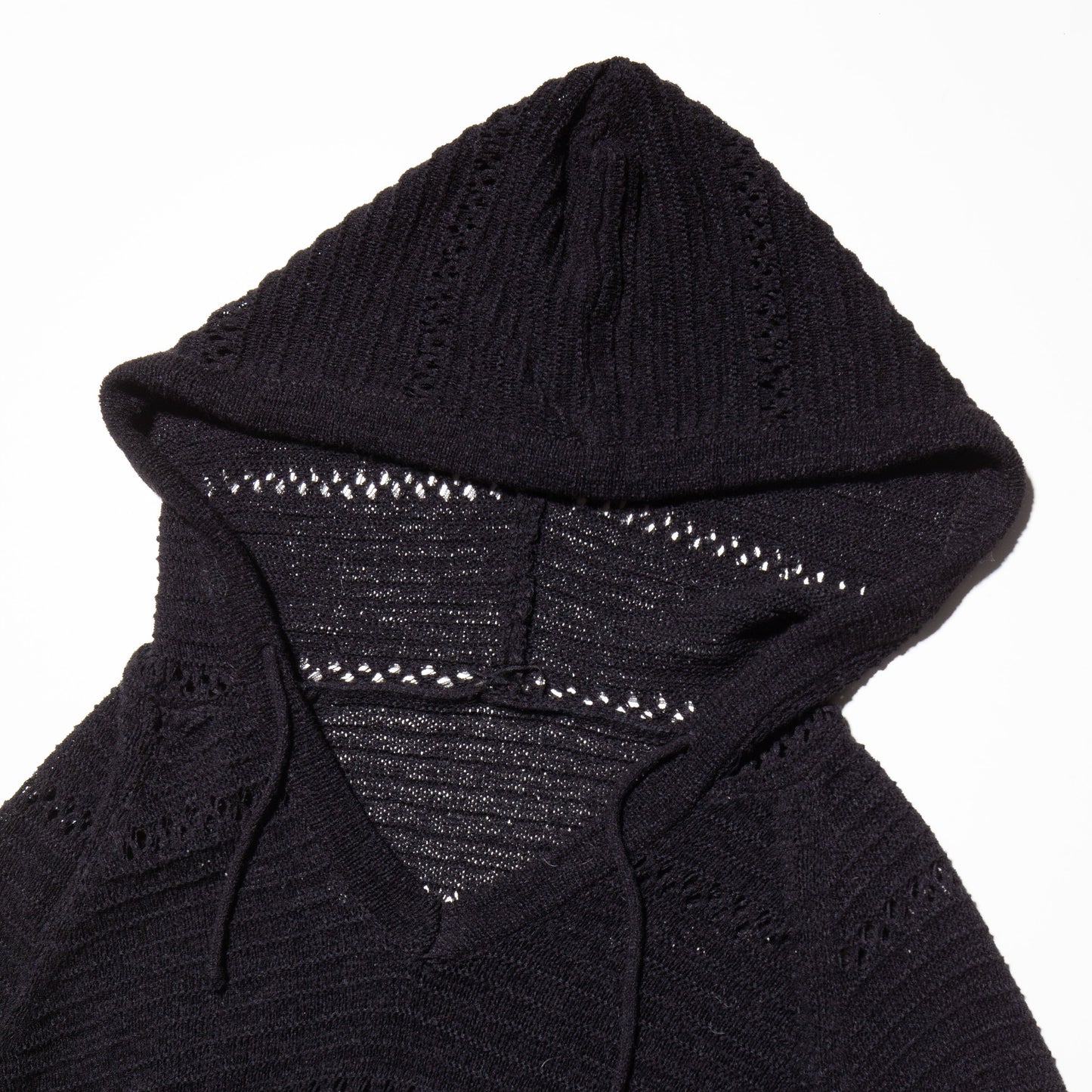 vintage low gauze knit hoodie