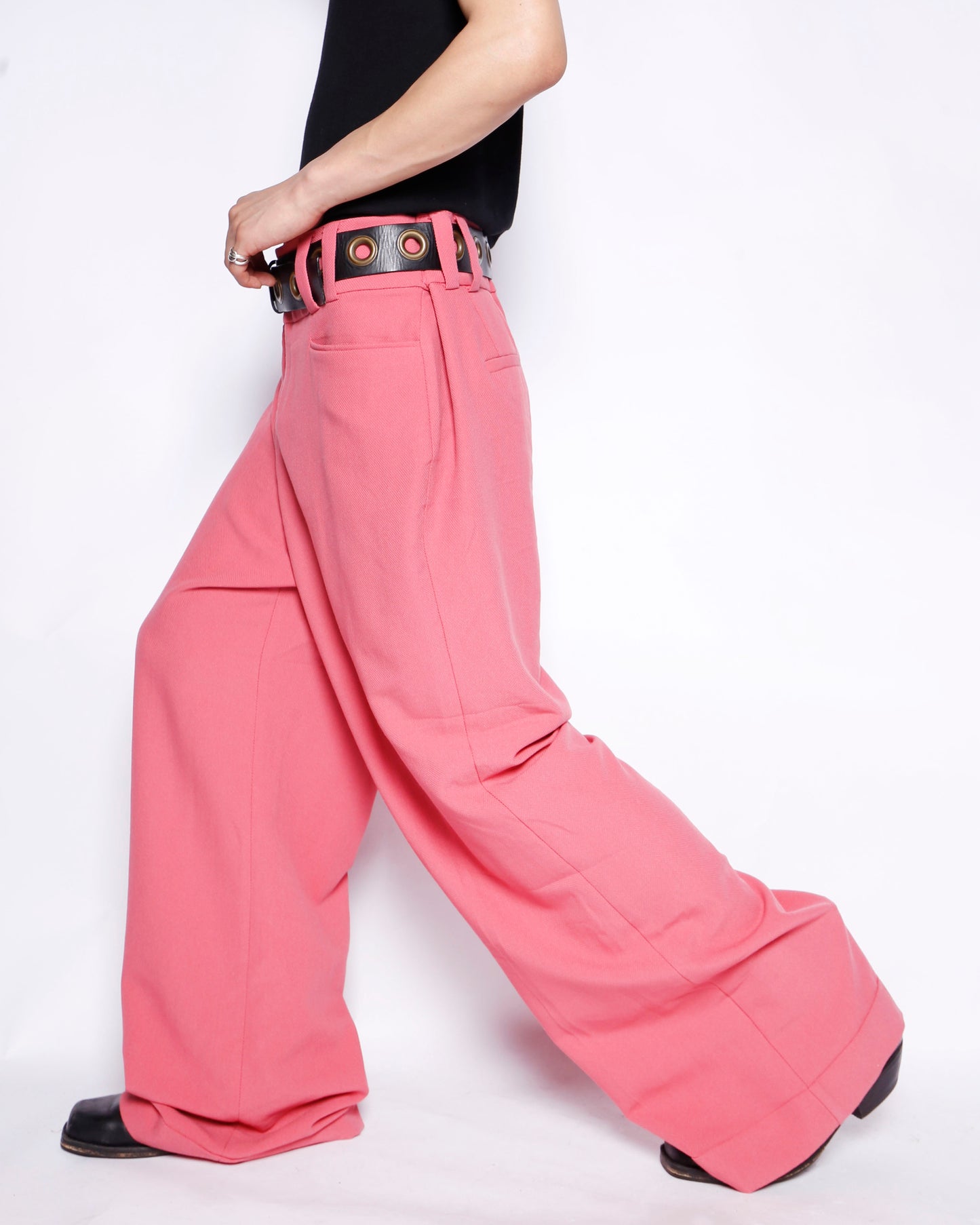 vintage barbie wide leg pique trousers