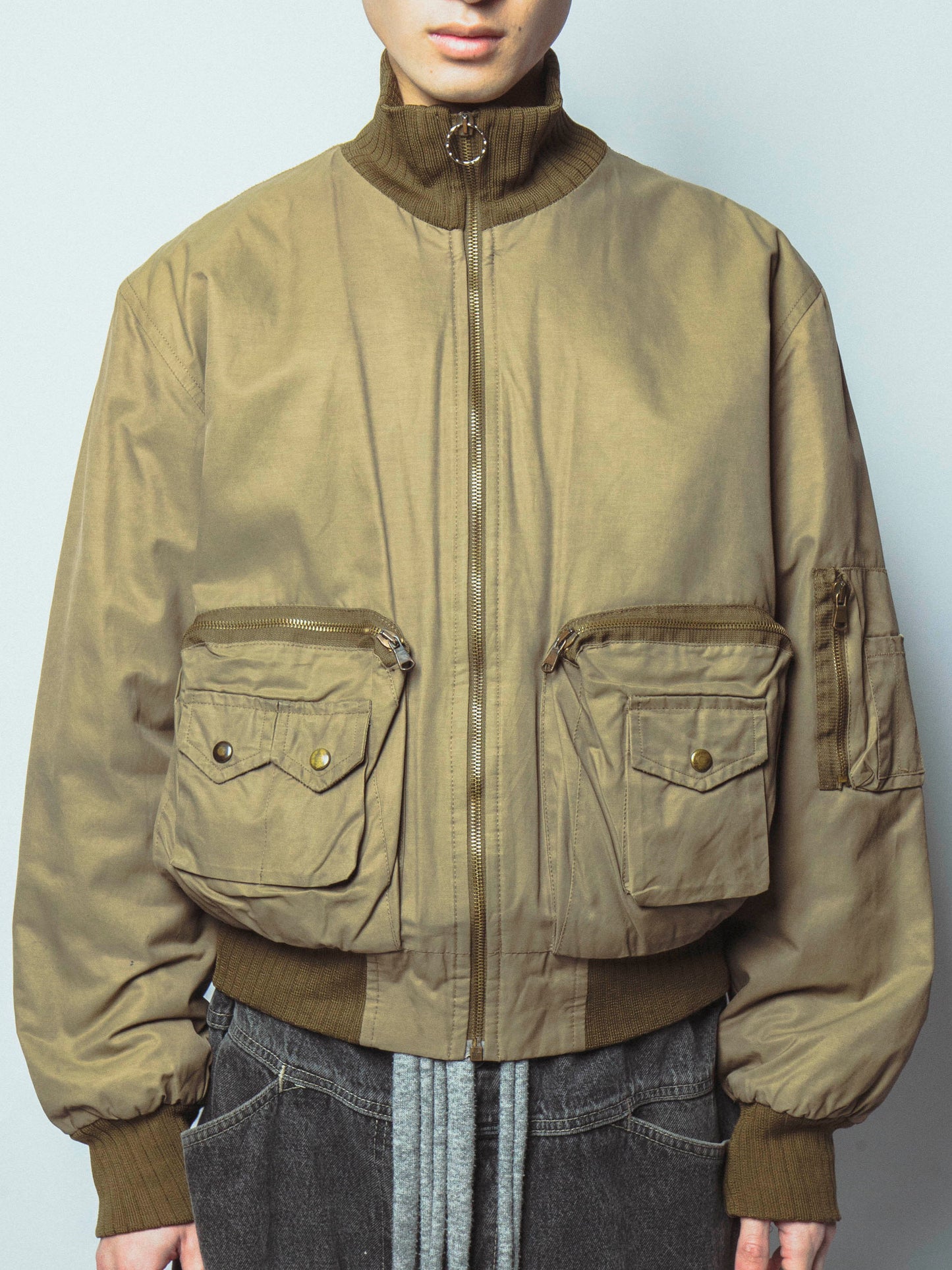 vintage tankers type aviator jacket