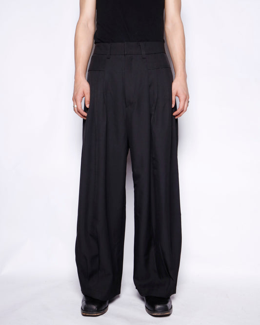 vintage pleats wide slacks