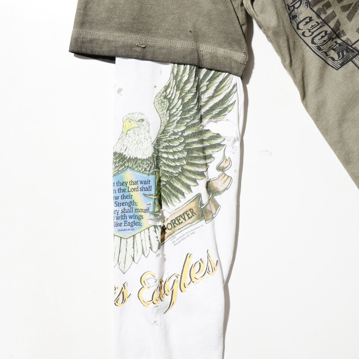 *one-off hybrid hooded cut sew