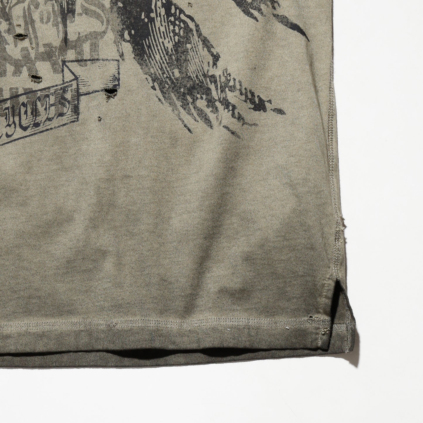 *one-off hybrid hooded cut sew
