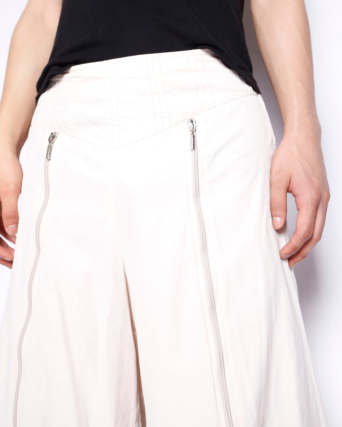 vintage euro layered pleats trousers