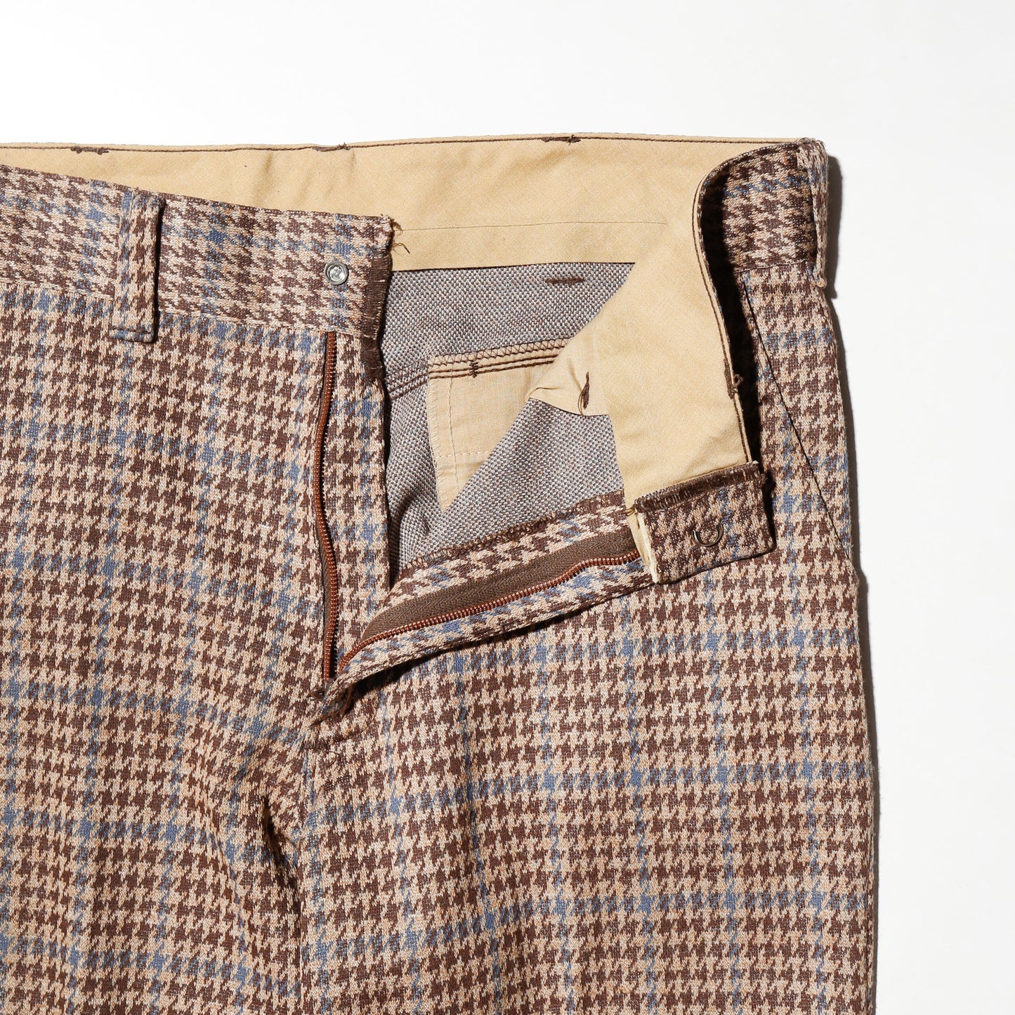 vintage 70's houndstooth flare trousers