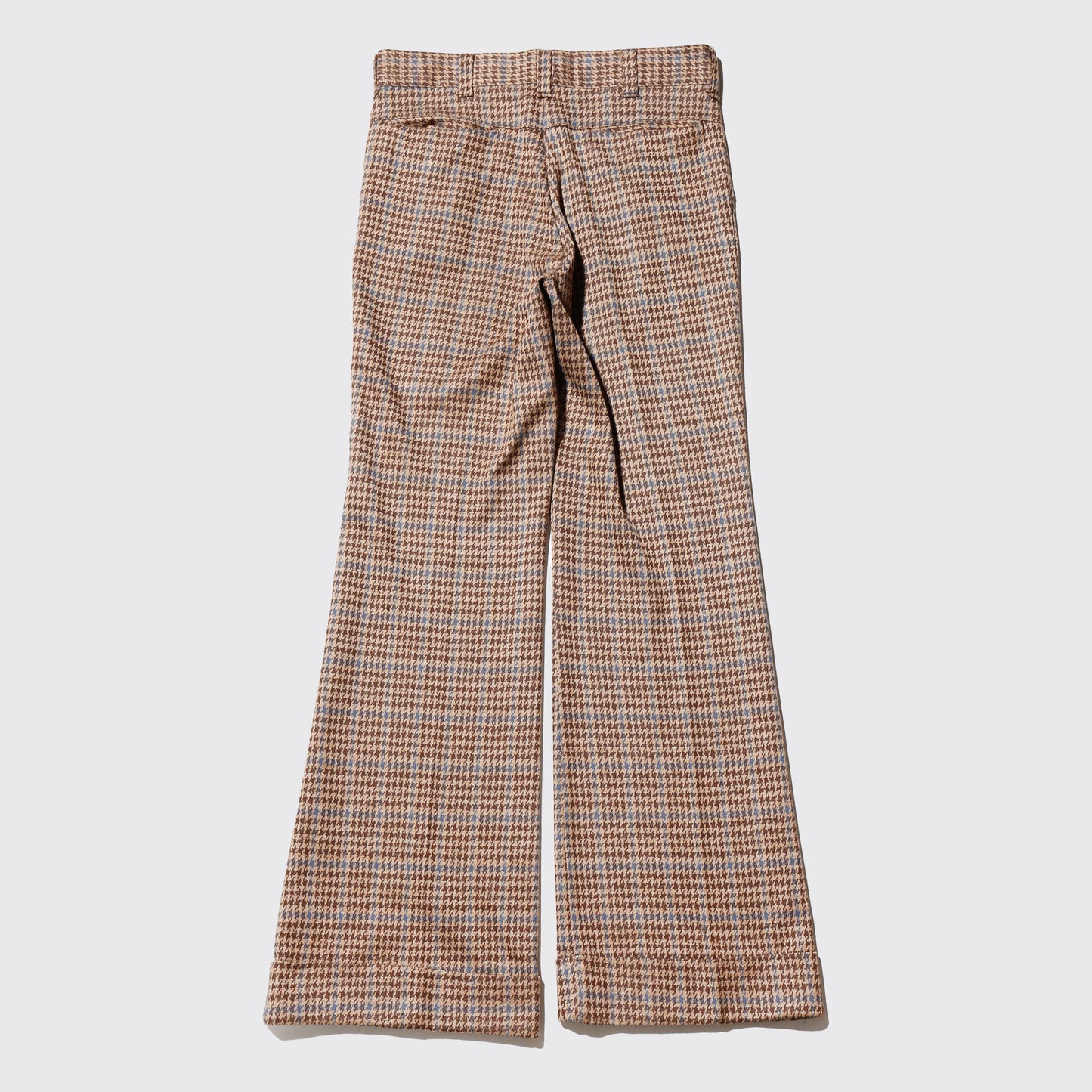 vintage 70's houndstooth flare trousers