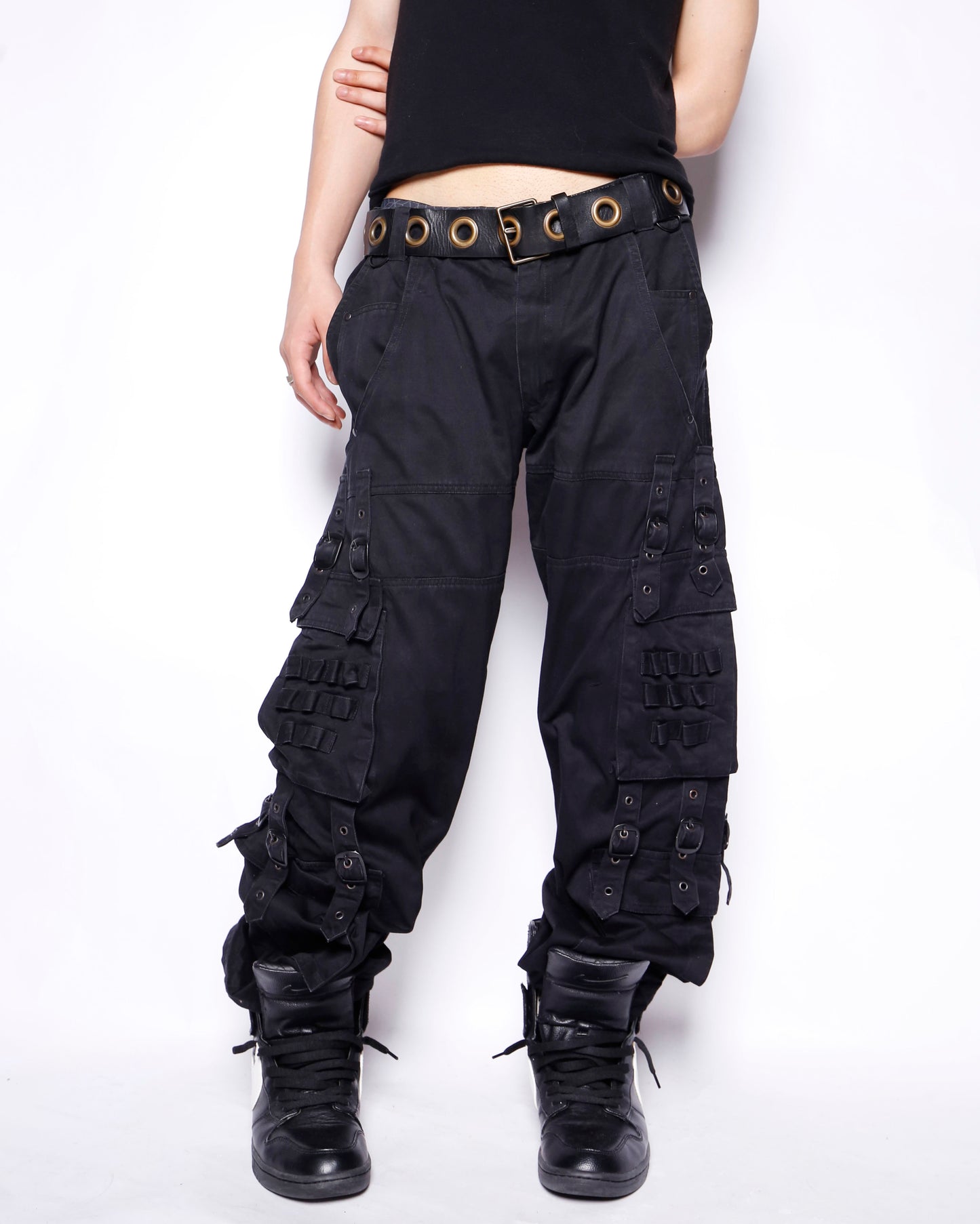 vintage bat attack tactical bondage cargo trousers