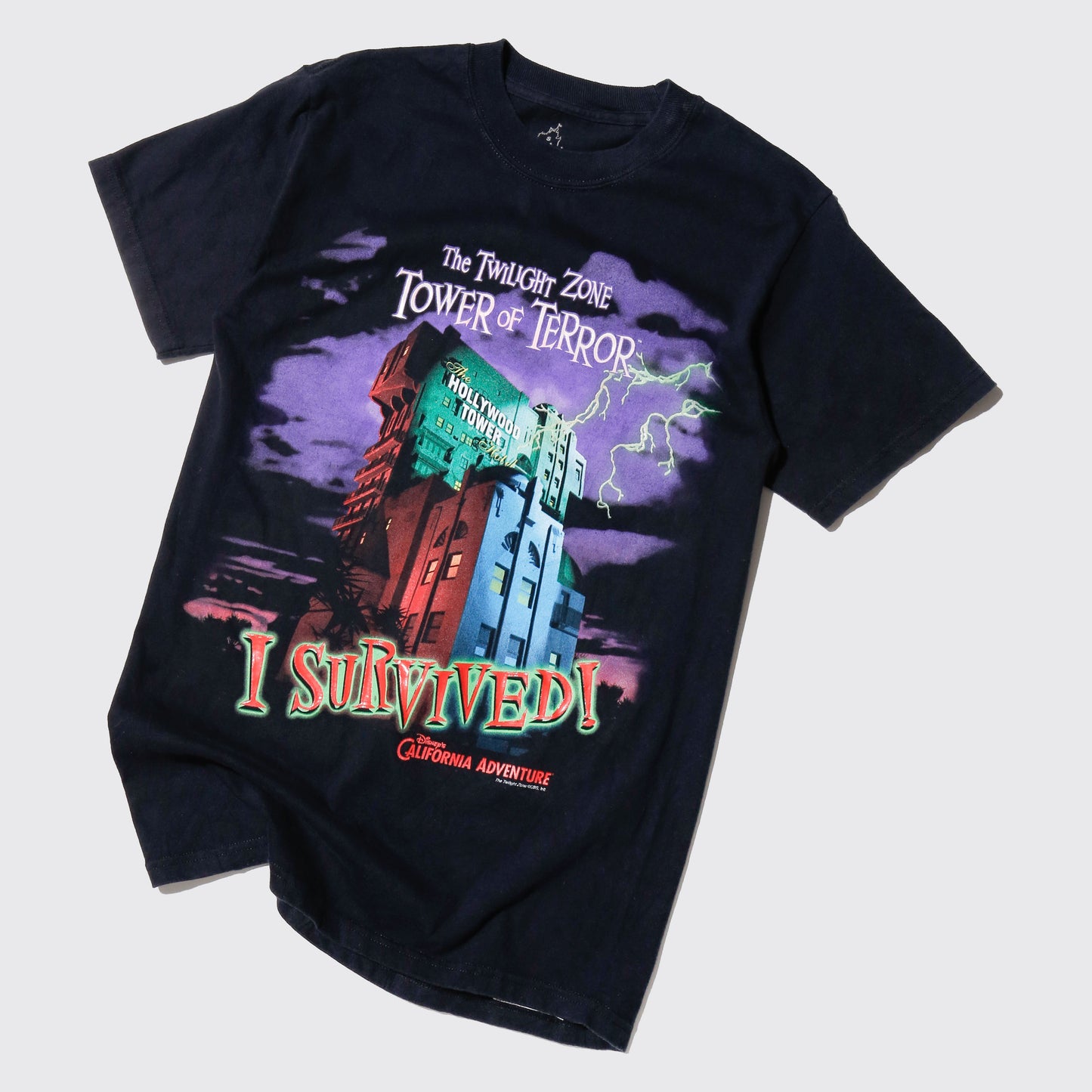 vintage 00's Disney tower of terror skinny t-shirt