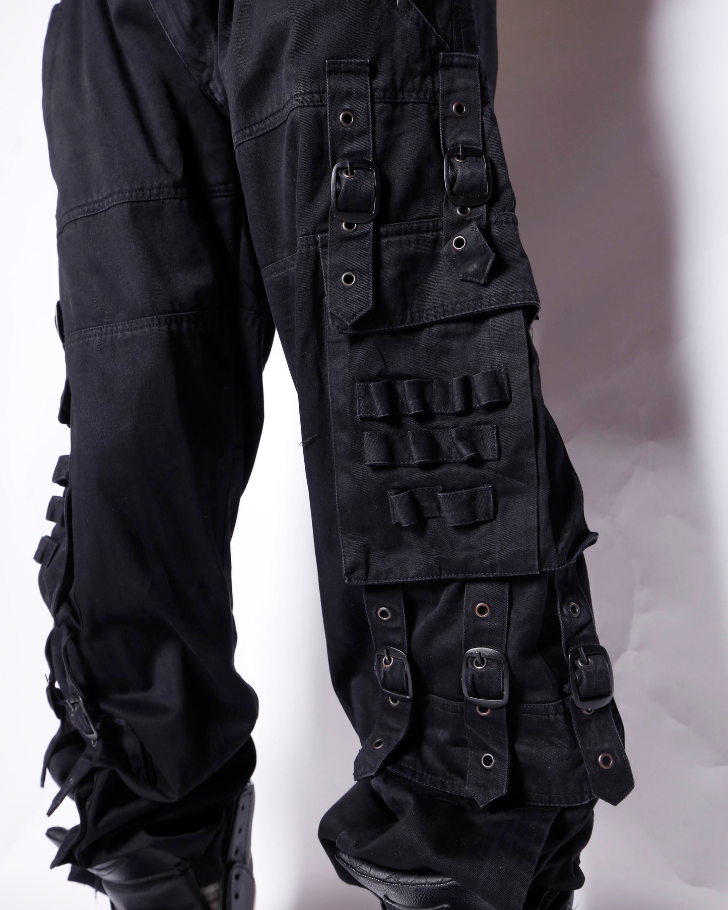 vintage bat attack tactical bondage cargo trousers